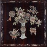 A Chinese coromandel lacquer square panel