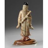 A Chinese soapstone figure of an Immortal