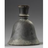 A Mughal silver inlaid copper hookah base