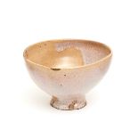 A large Japanese Hagi tea bowl