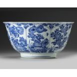 A Chinese blue and white bowl