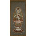 A Japanese painting of Manjushri