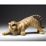 A Japanese ceramic tiger