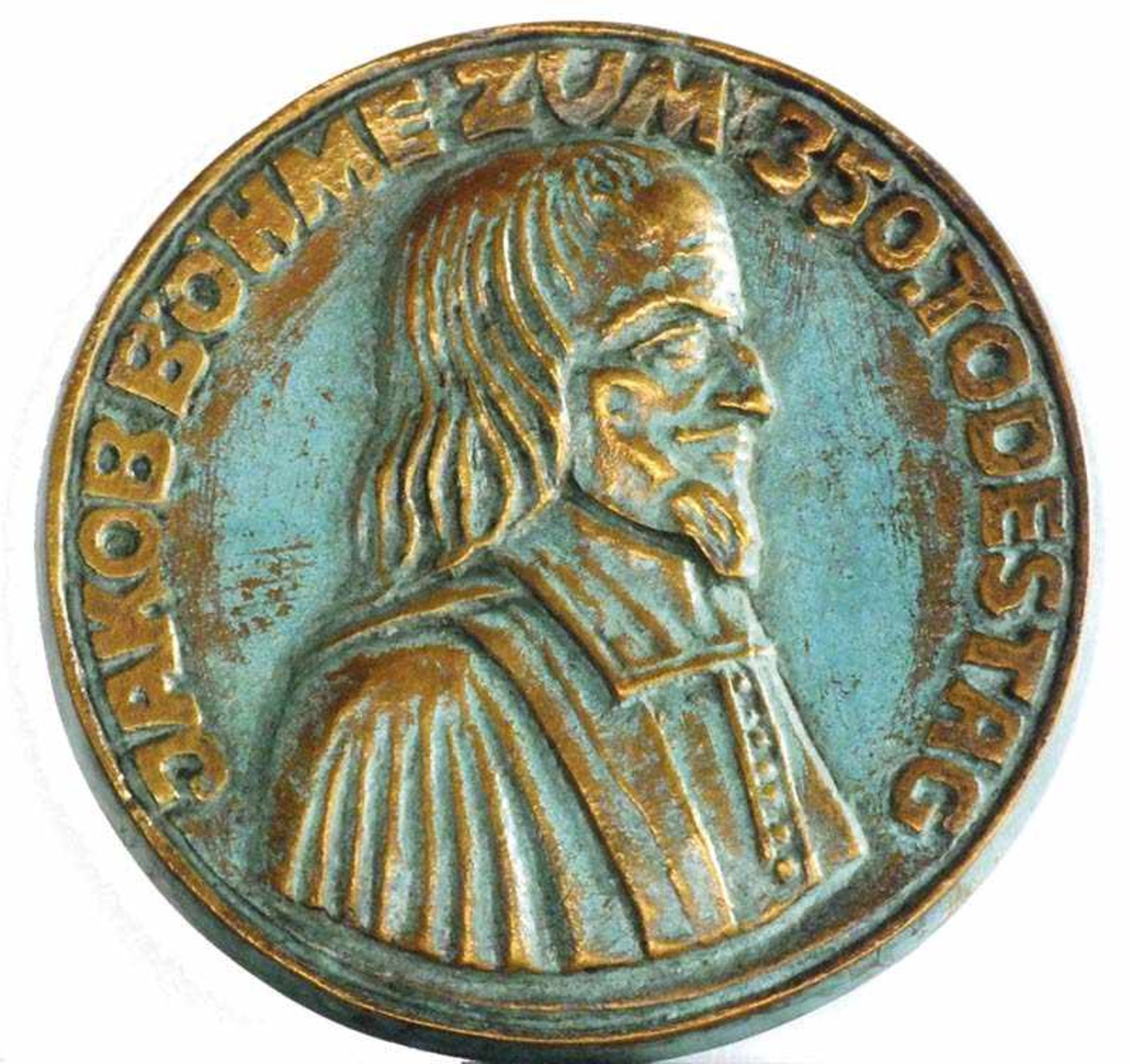 Medaille Jakob Böhme(1575 - 1624)Mystiker und Philosoph, wurde von Hegel als Erster deutscher