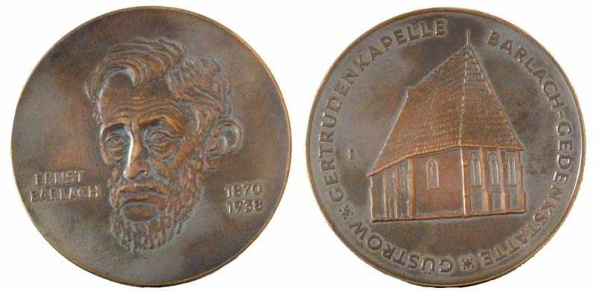 Fitzenreiter, Wilfried(Salza/Harz 1932 - 2008 Berlin)Gedenkplakette Ernst Barlach (1870 - 1938)