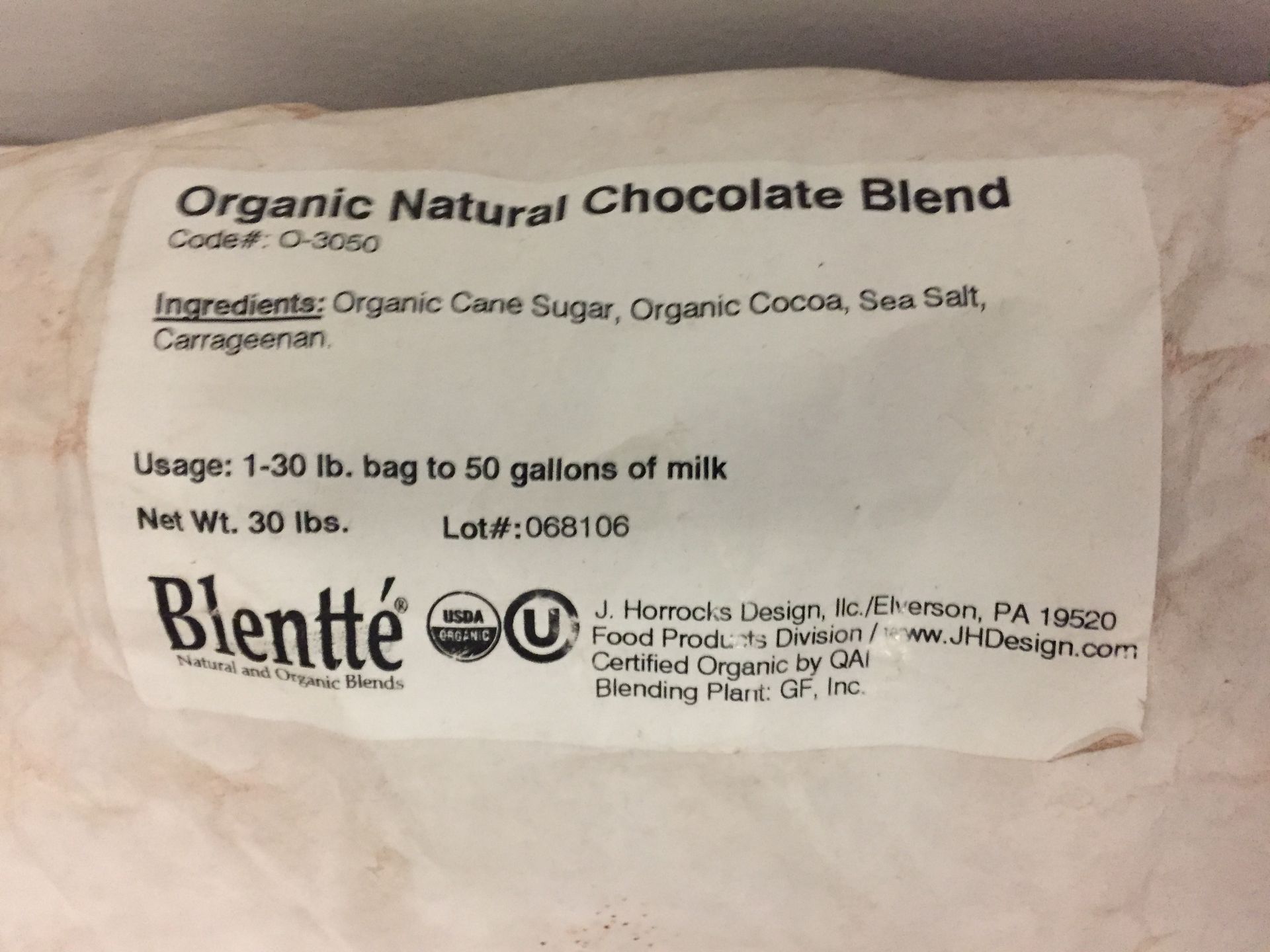 Chocolate milk lot 1/2 bag Supreme, 1 Full bag supreme, 1/2 bag organic - Image 9 of 9