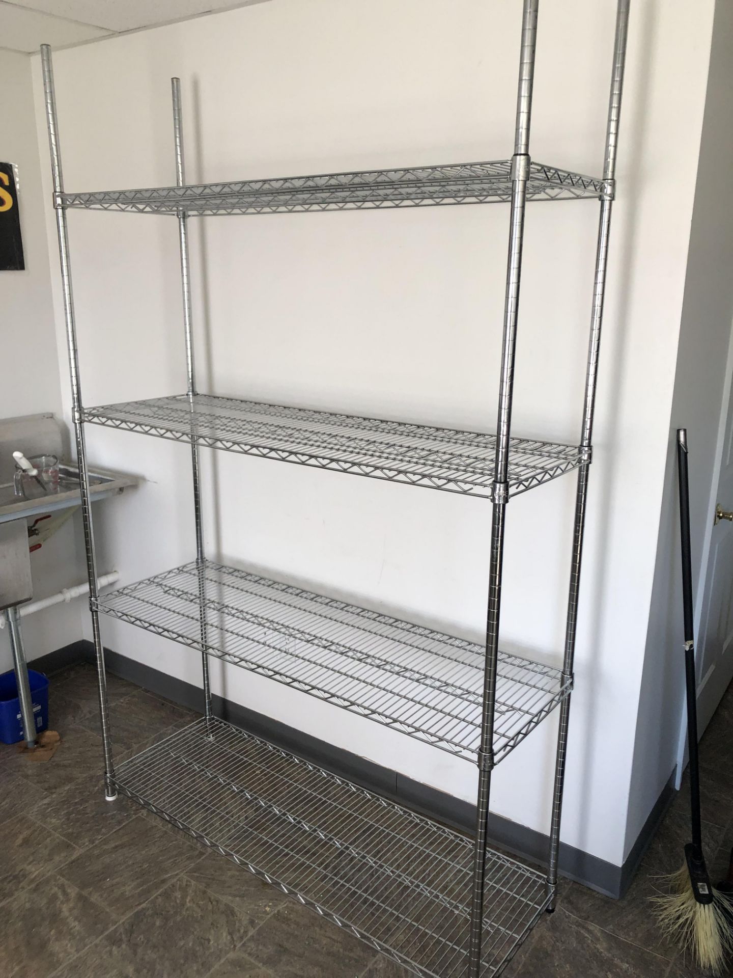 4 tier gray metro rack gray