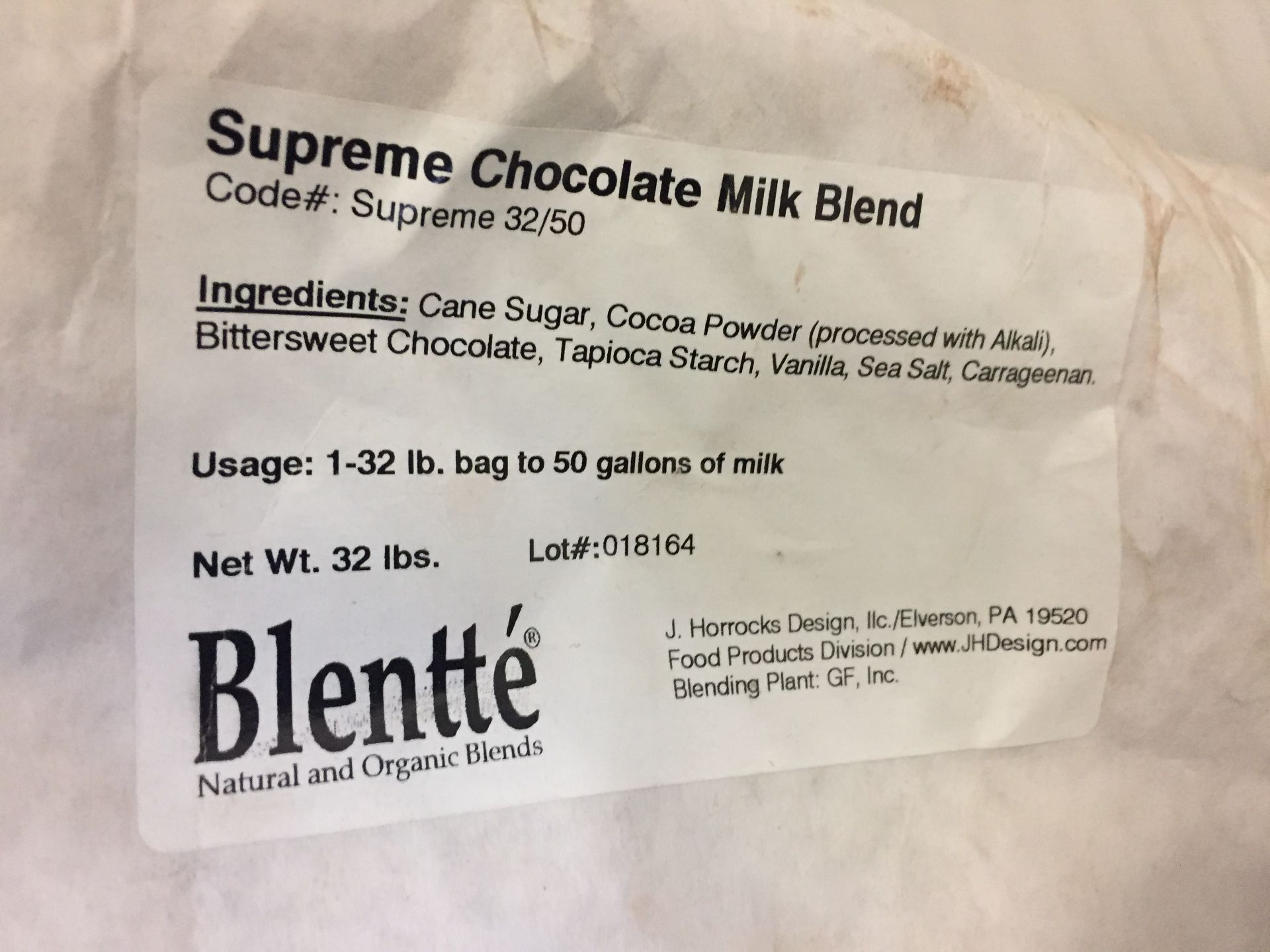 Chocolate milk lot 1/2 bag Supreme, 1 Full bag supreme, 1/2 bag organic - Image 5 of 9