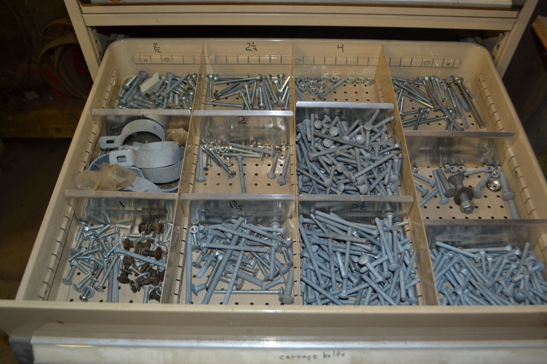 Kennedy drawer cabinet w/ contents(wood drill bits) - Bild 7 aus 9