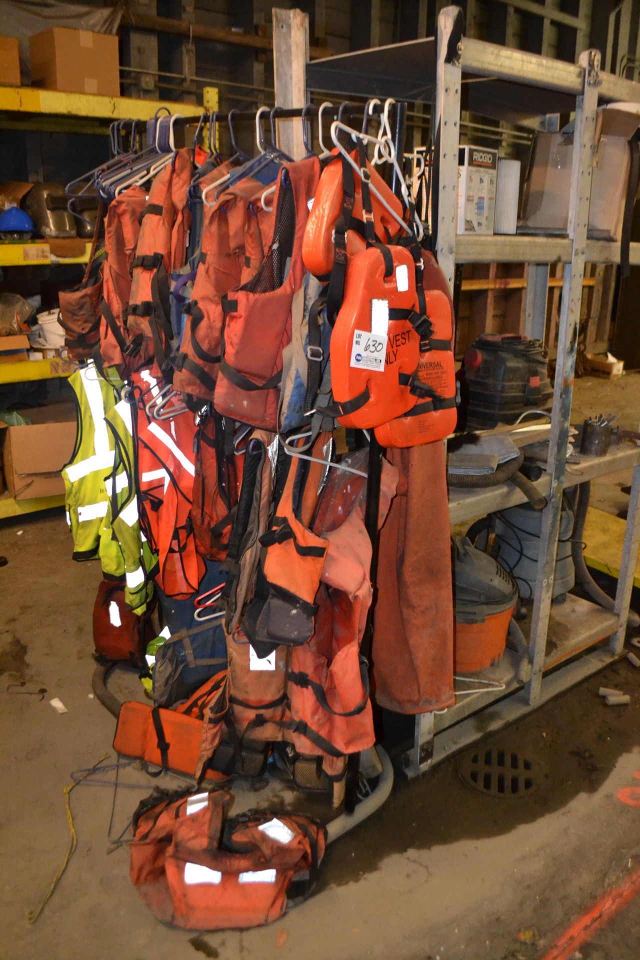 rack of life vests