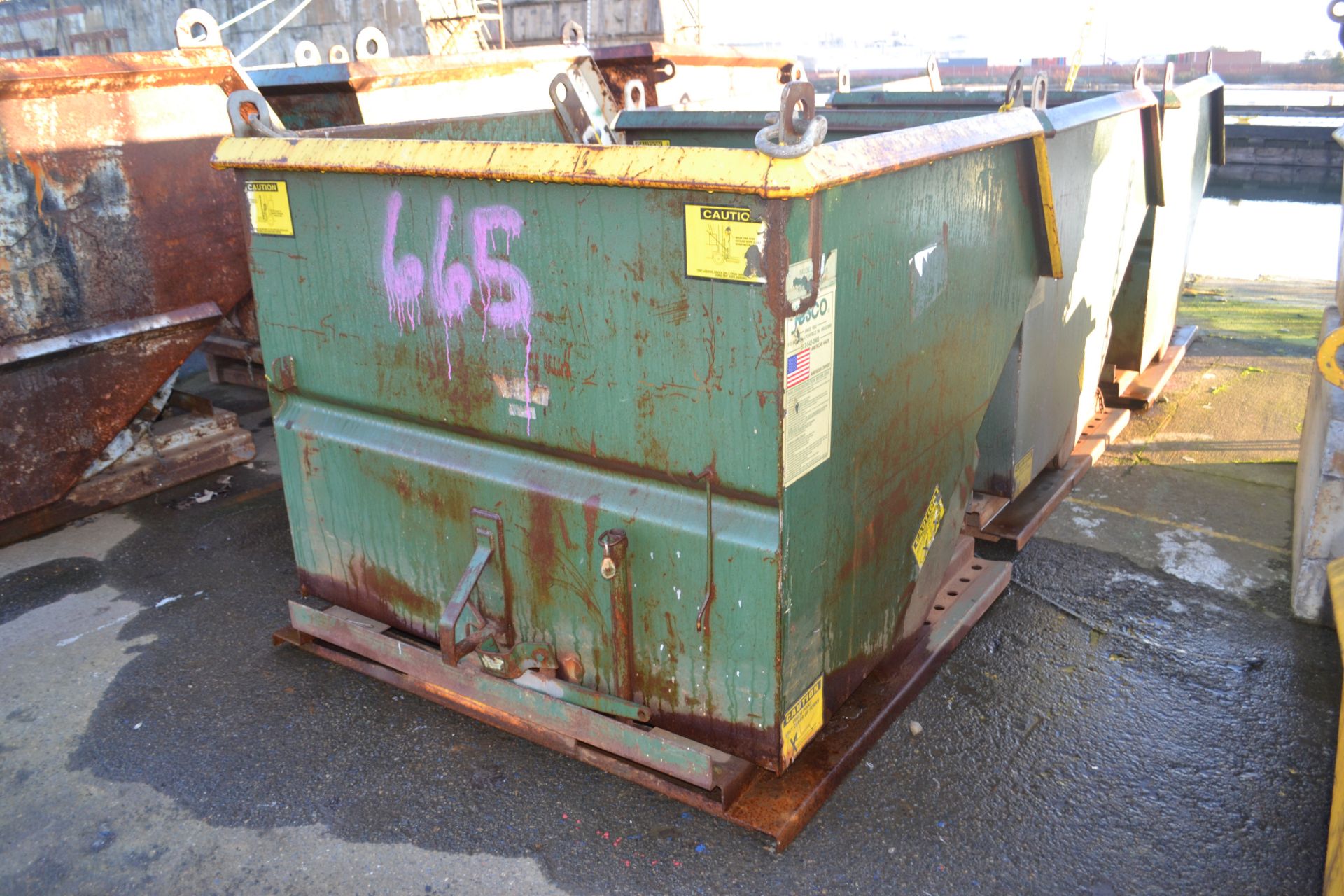 2 yd self dumping dumpster