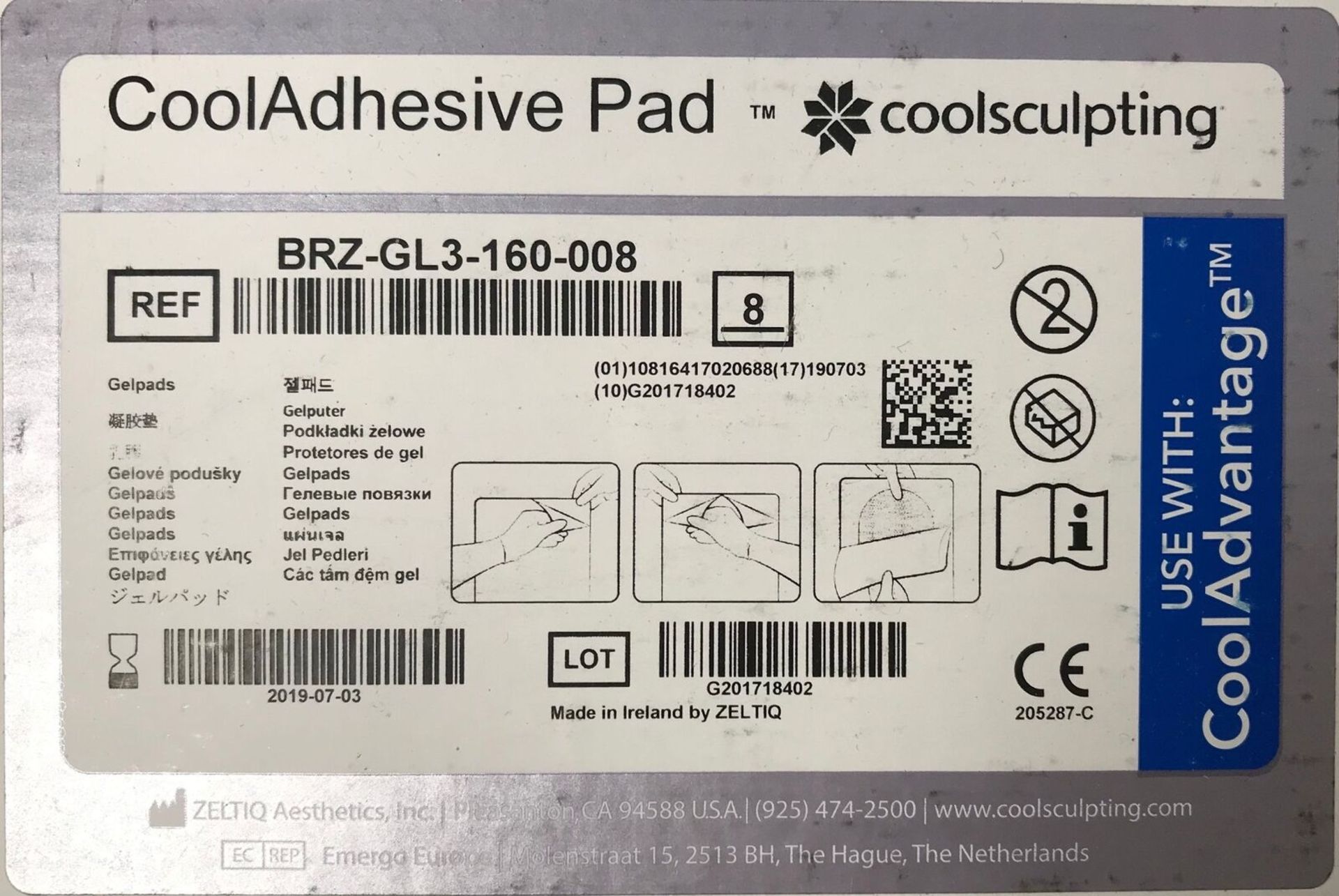 (4) CoolAdhesive Pads