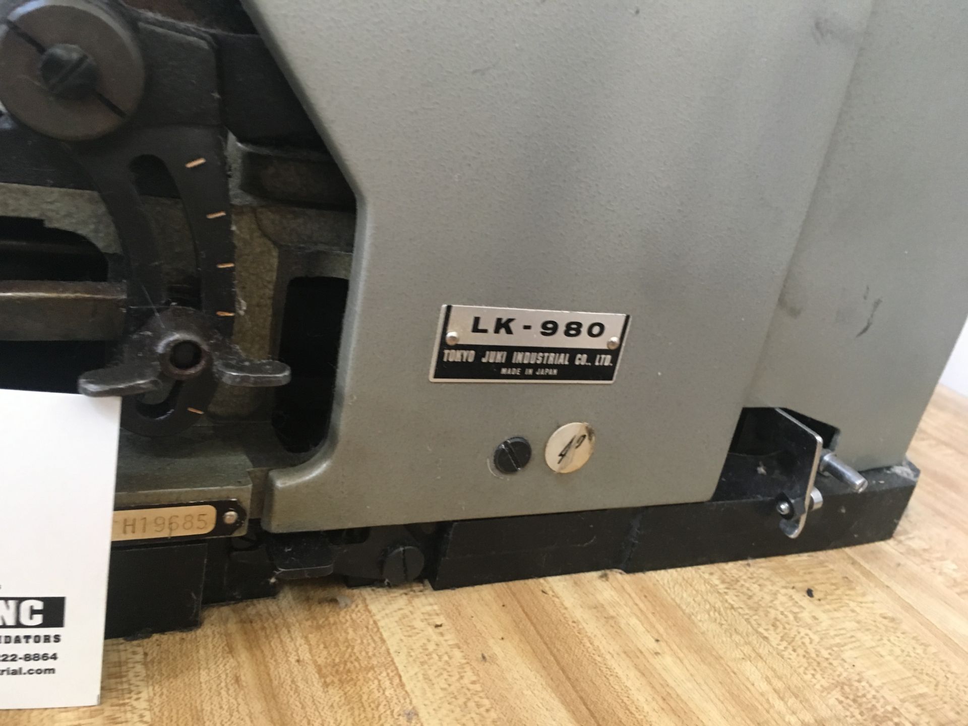 Juki LK-980 bar tacking machine (Tacker machine) - Image 3 of 3