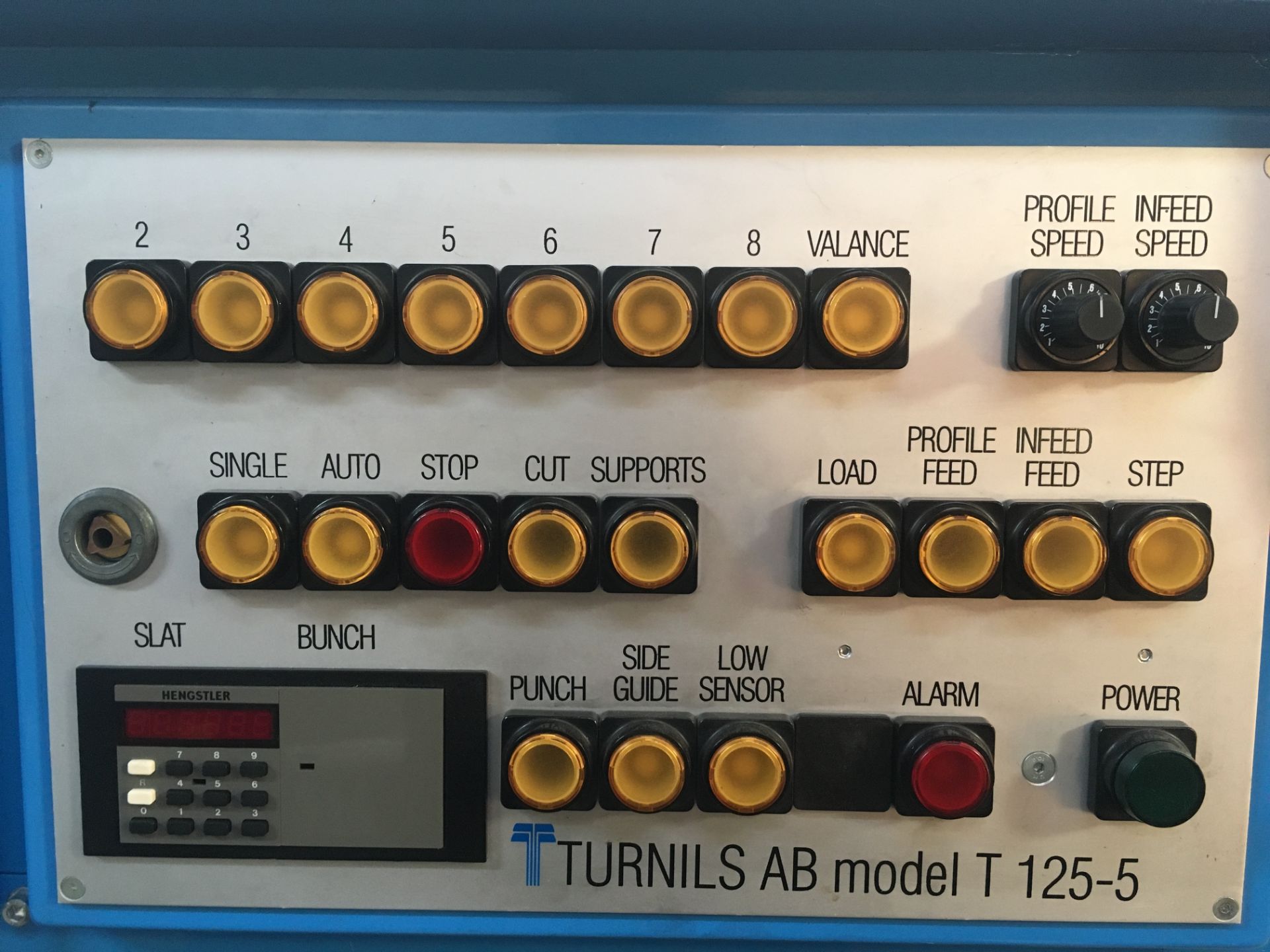 1996 Turnils T125-5 Slat Machine 120"" cap 1"" aluminum blinds s/n 047 - Image 8 of 10