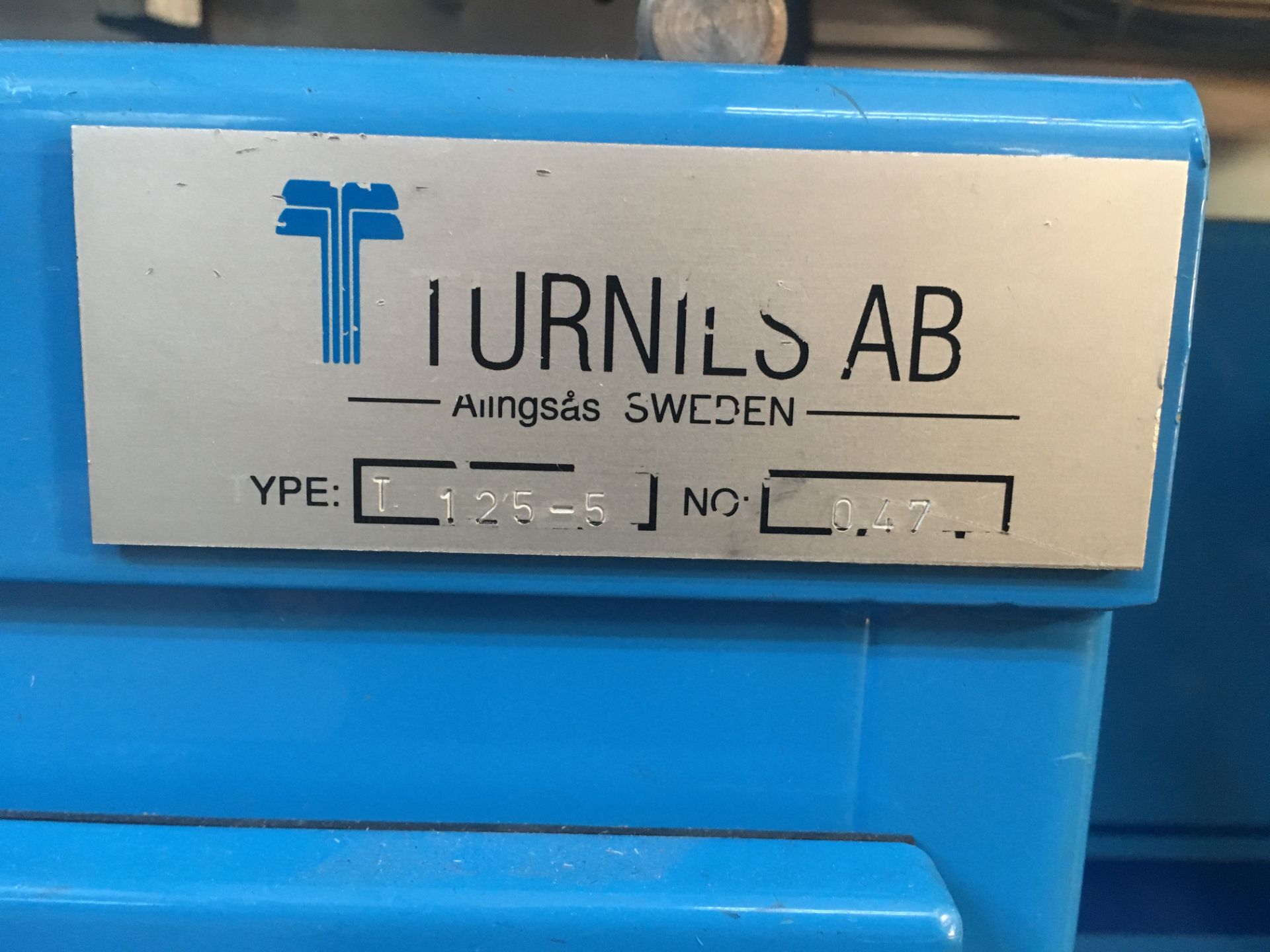 1996 Turnils T125-5 Slat Machine 120"" cap 1"" aluminum blinds s/n 047 - Image 2 of 10