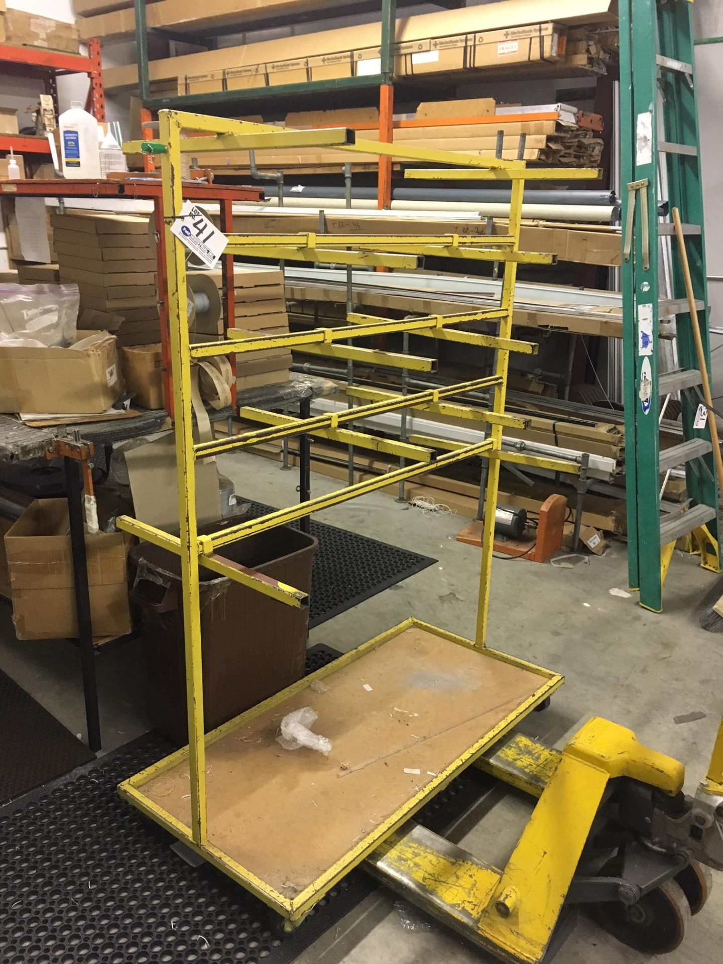 4' x 2' x 5' tall Steel Rack on Casters