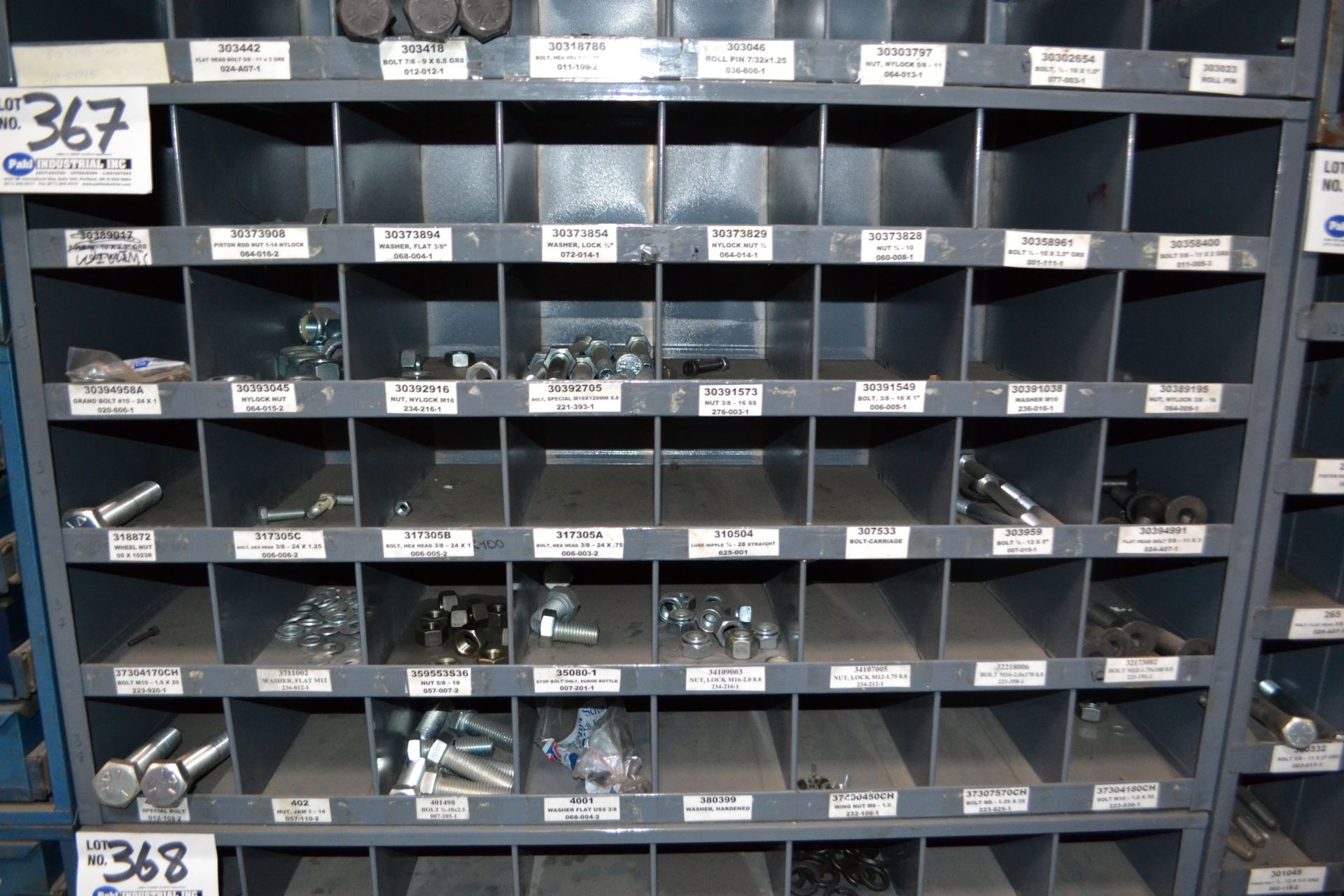 40 bin metal hardware cabinet