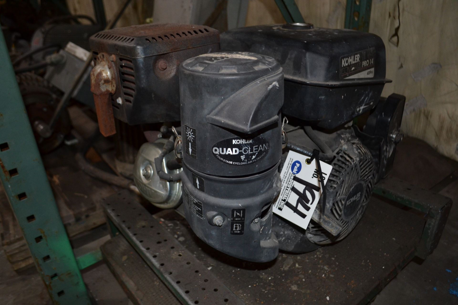 Kohler Command Pro 14 429CC Engine on cart. Runs