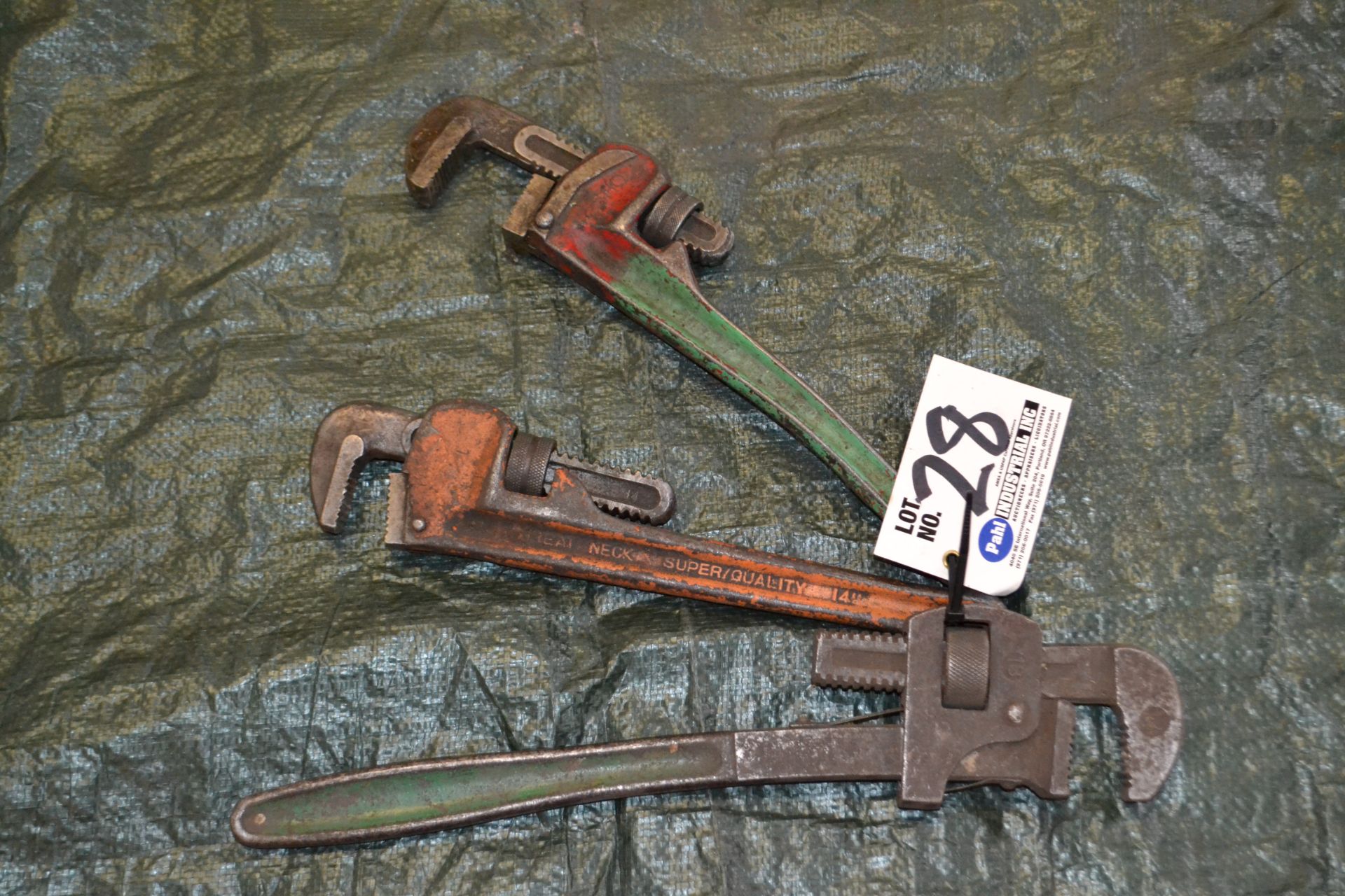 (3) Assorted Pipe Wrenches
