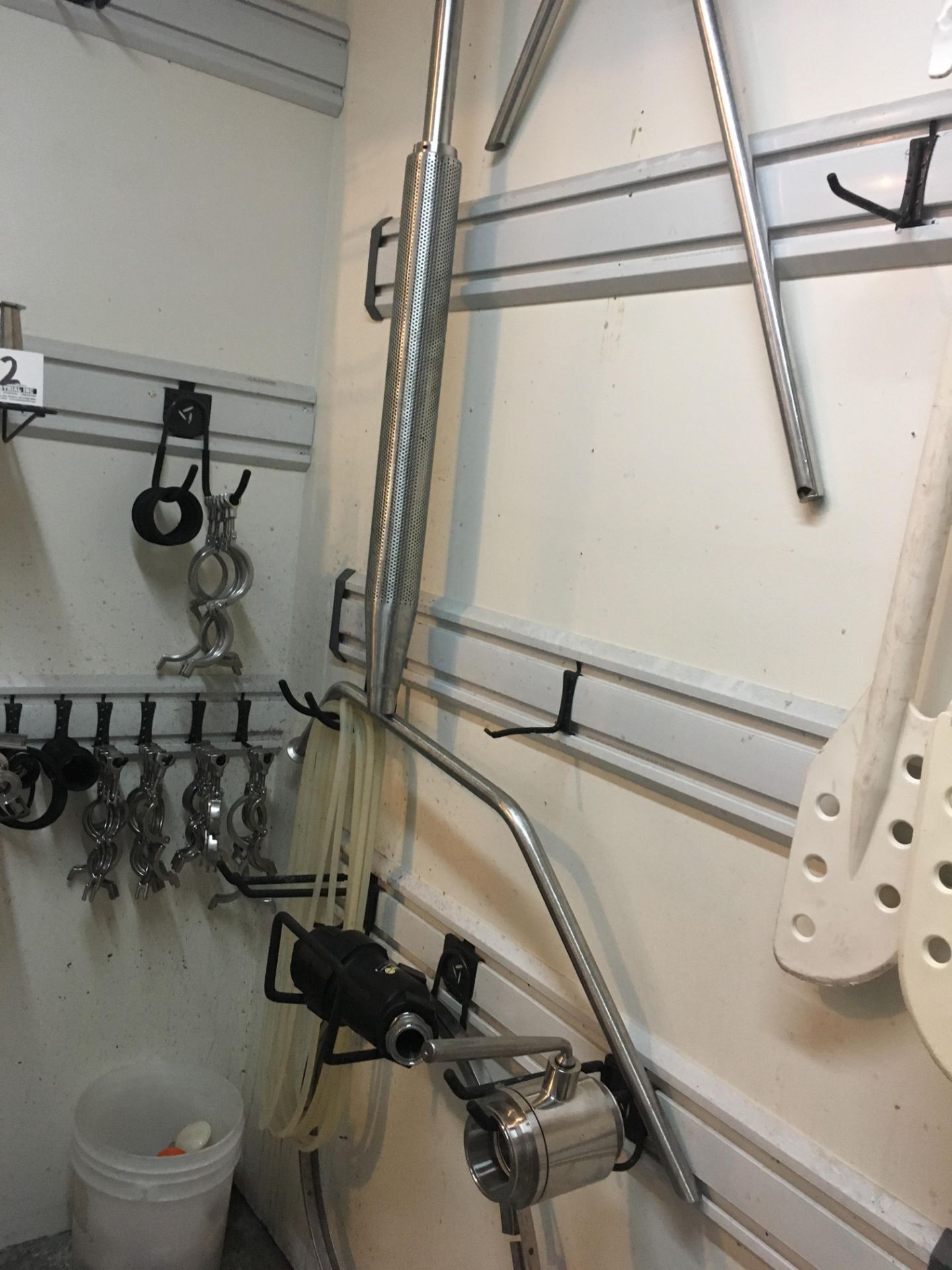 Assorted Stainless Steel Fittings, clamps, nozzles in corner racking - Image 3 of 5