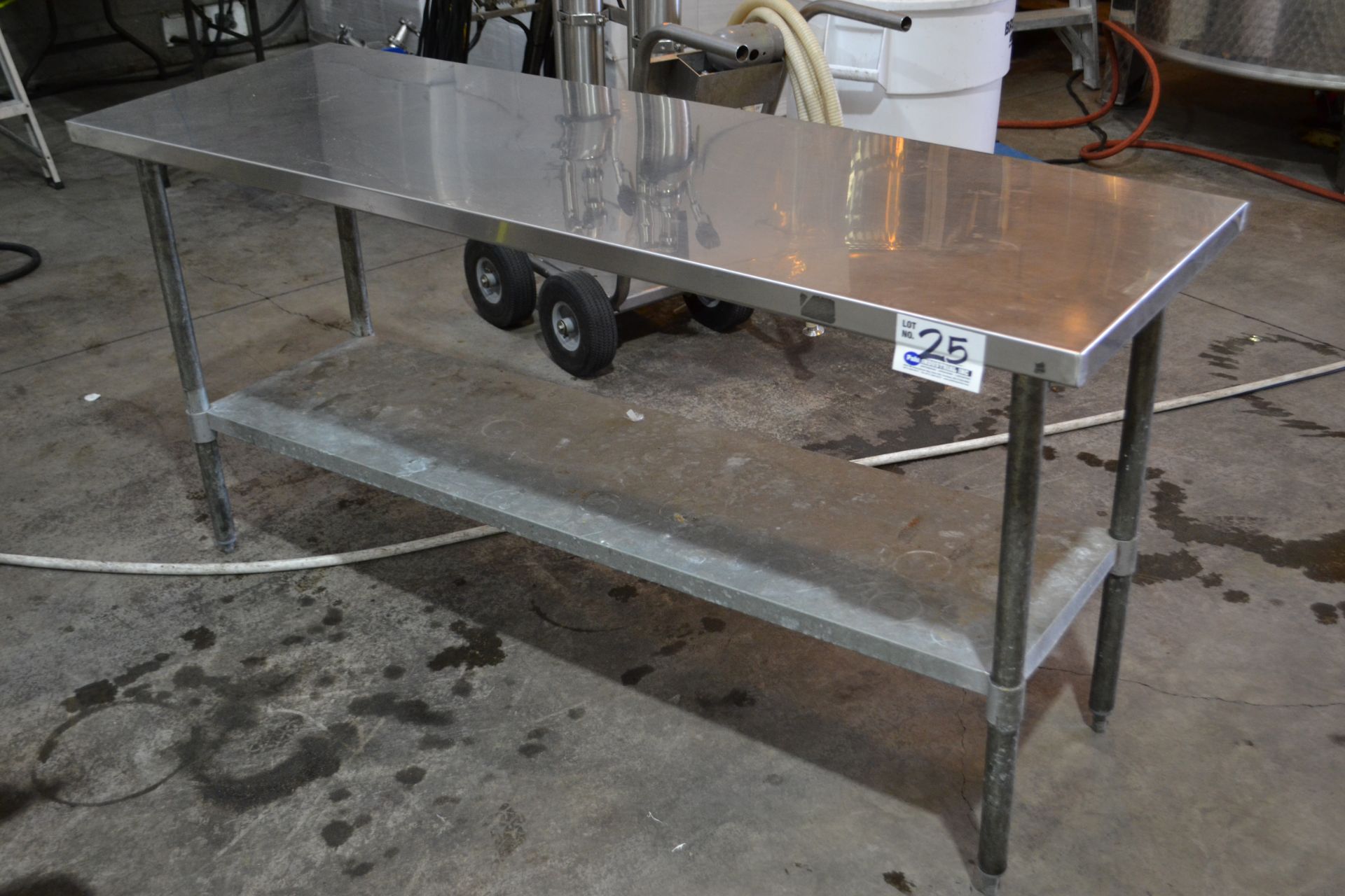 6' x 2' x 35" Tall Stainless Steel Table