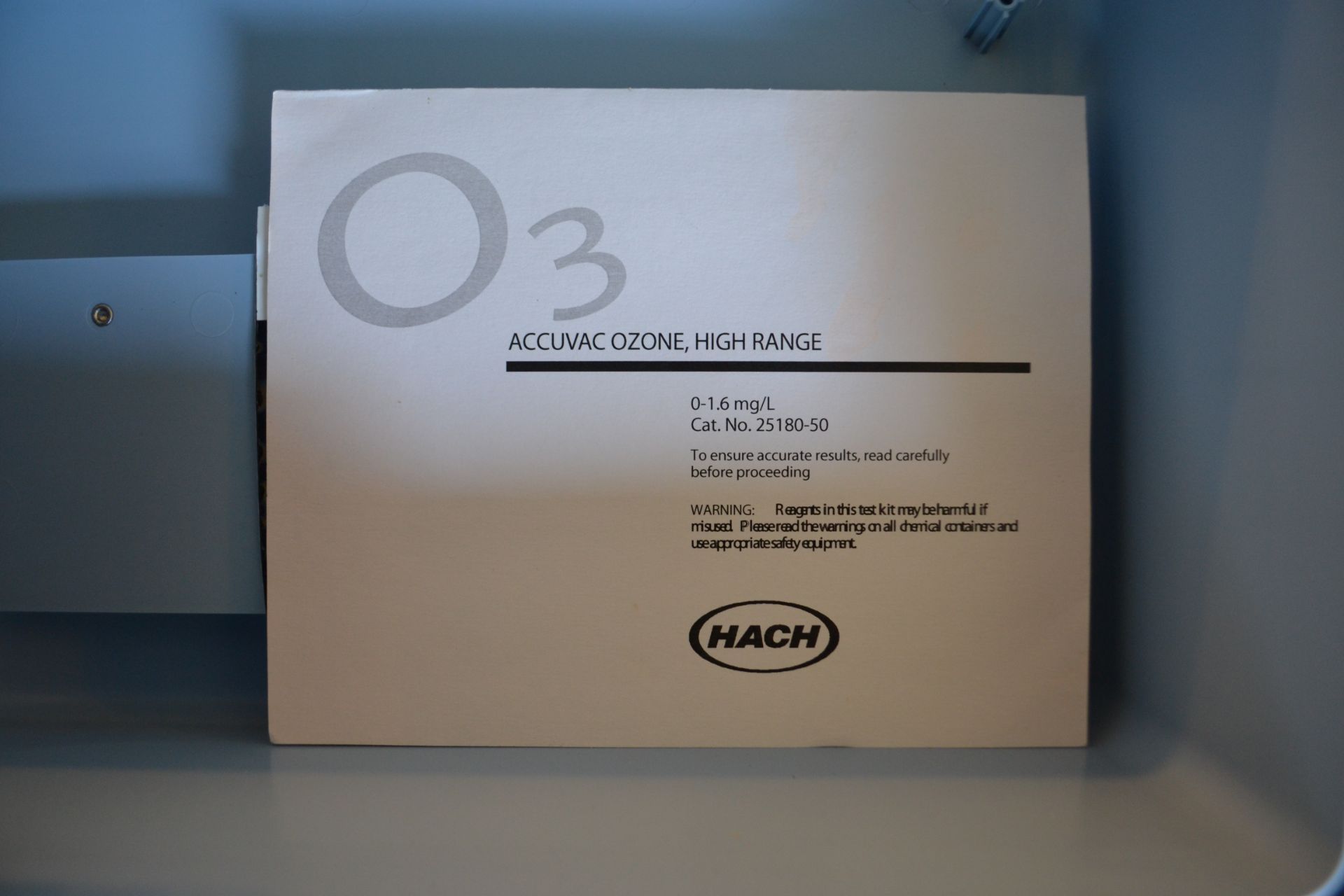 Hach Accuvac Ozone High Range test kit 0-1.6mg/L Cat. No. 25180-50 - Image 2 of 2