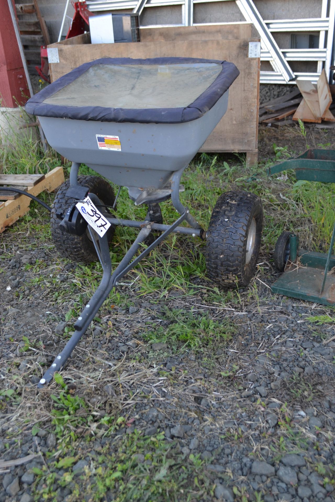 Rugid Towable Adjustable Seed Spreader