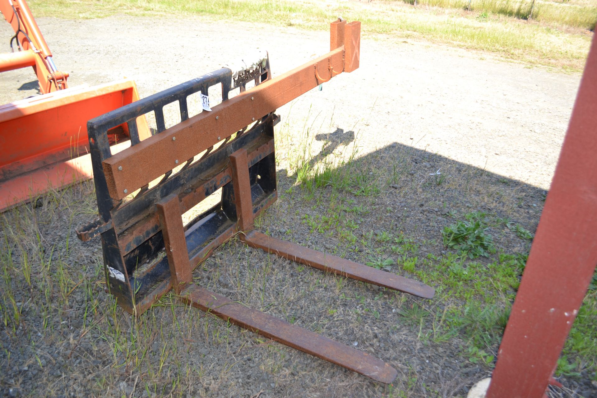 Fork Attachment with universal skid steer mount - Image 2 of 2
