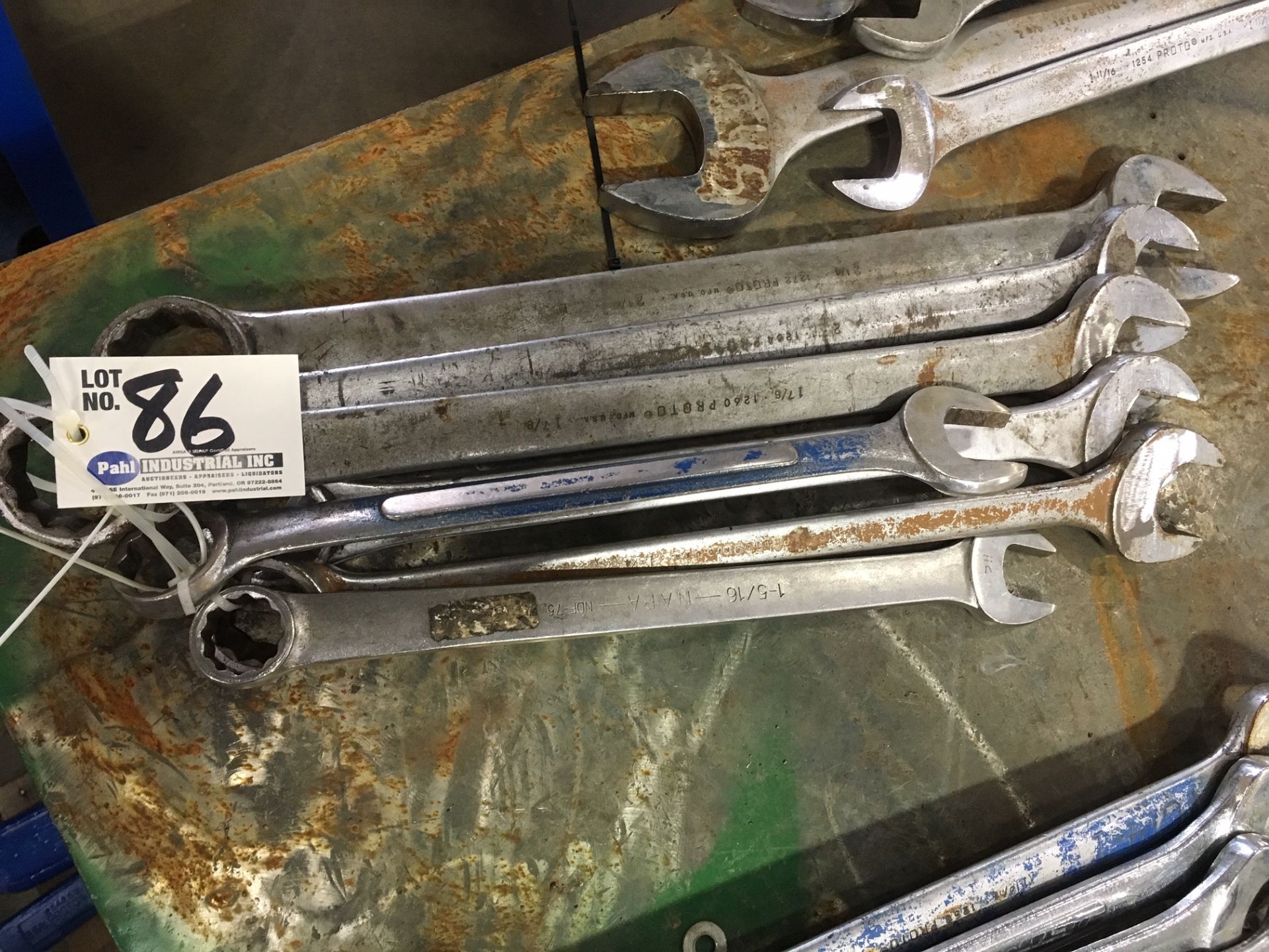 (7) Open-Box end wrenches 1 5/16" - 2 1/4"