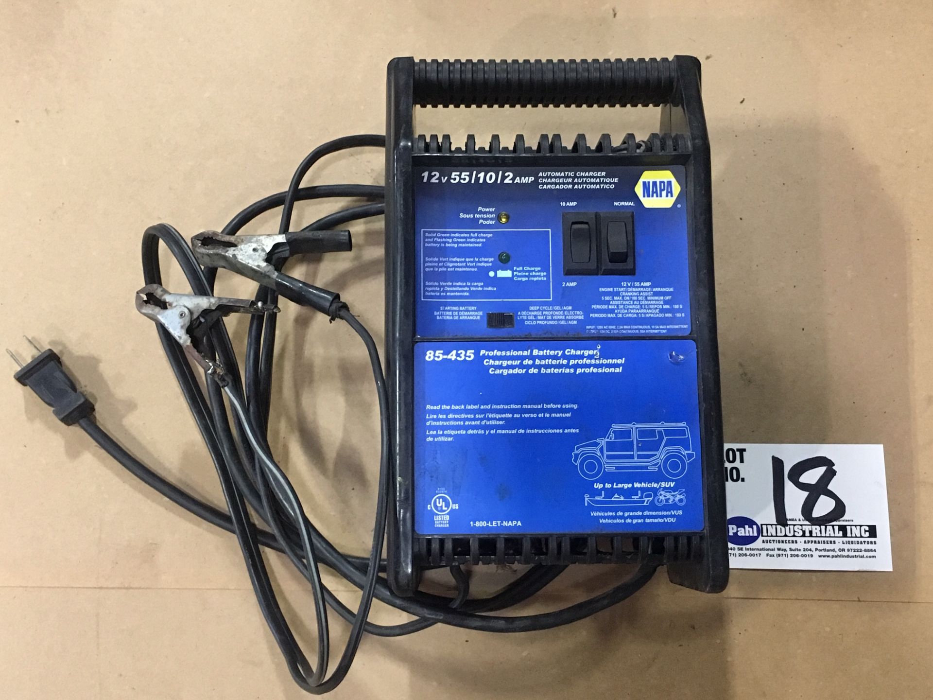 Napa 12V 55/10/2amp Auto Battery Charger