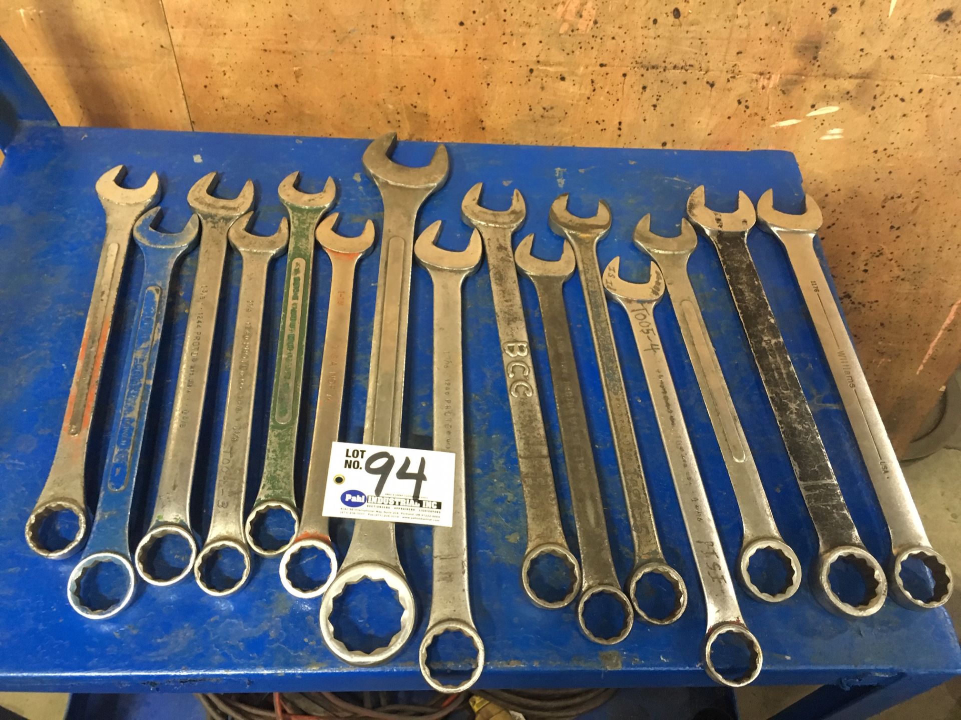 (15) Open-Box end wrenches 1 3/16" - 2"