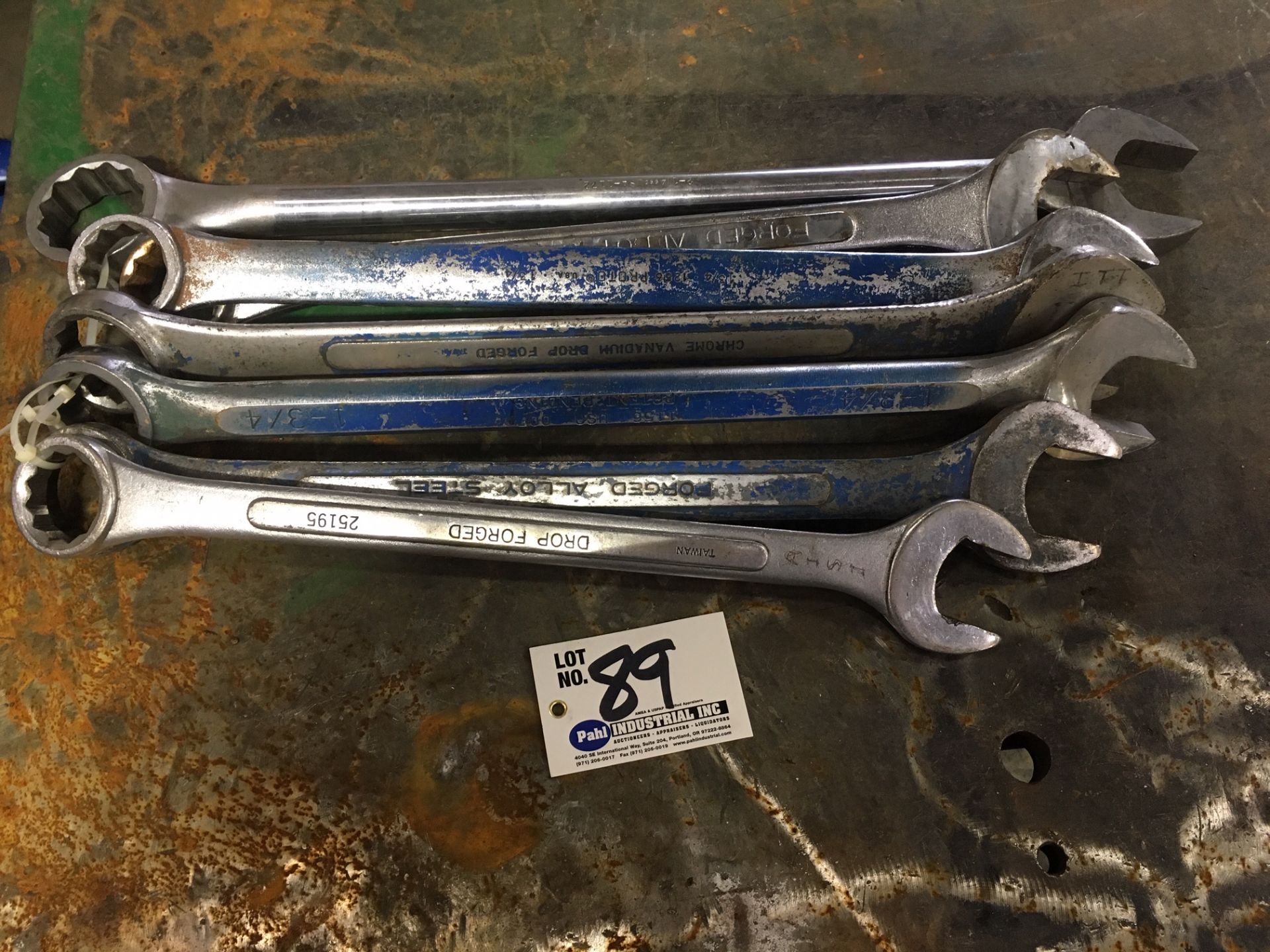 (7) Open-Box end wrenches 1 5/8" - 2 1/4"