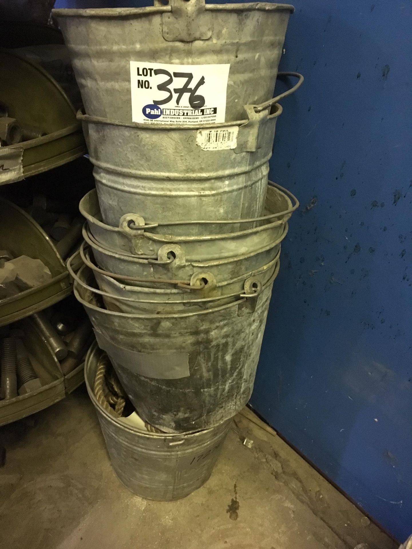 (7) Galvanized buckets