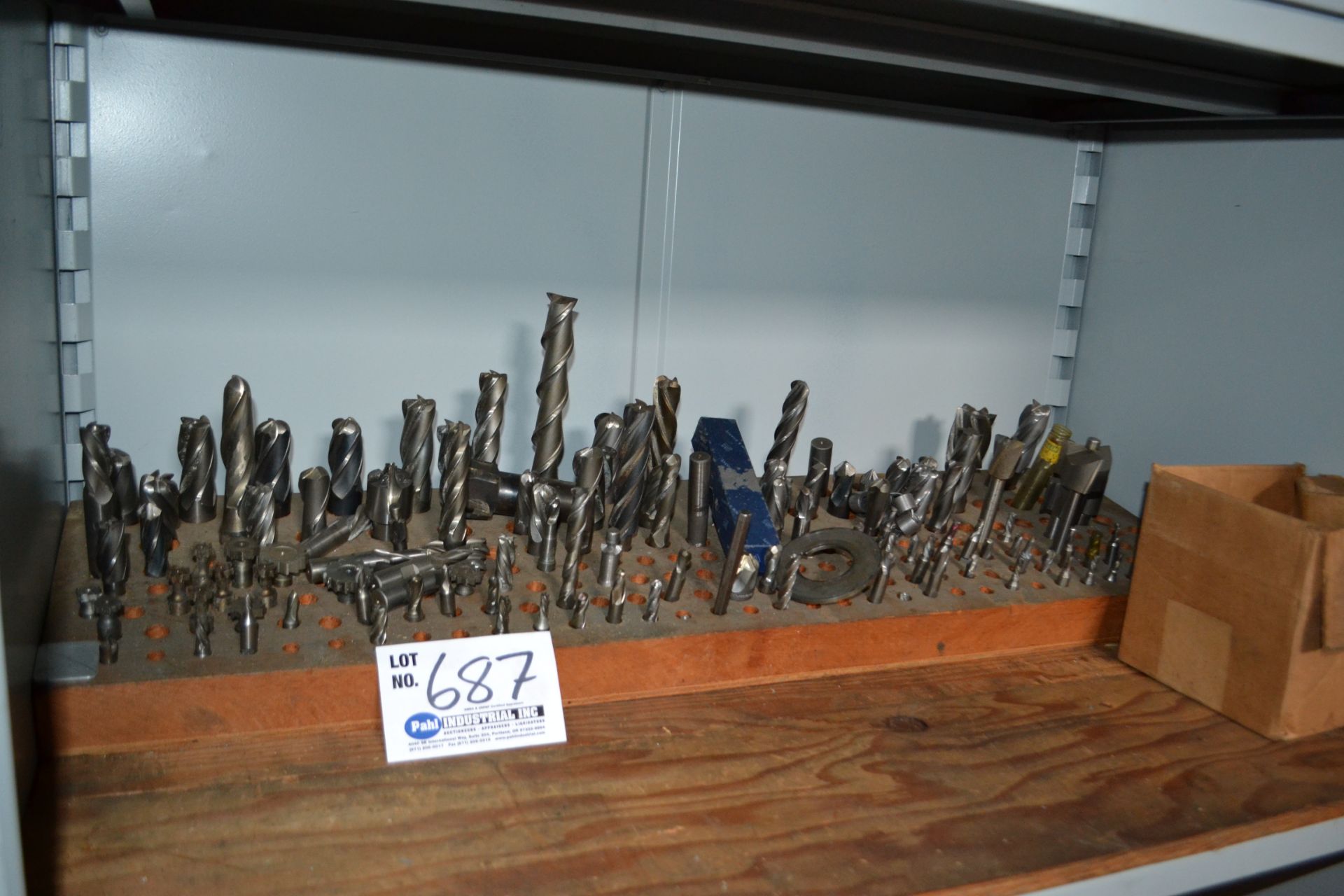 Assorted End Mills & Counterbores in Holder