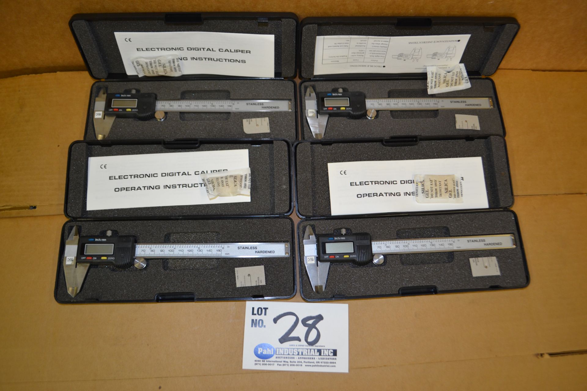 (4) CE Model 1-MTI-20 6" Digital Calipers New In Box