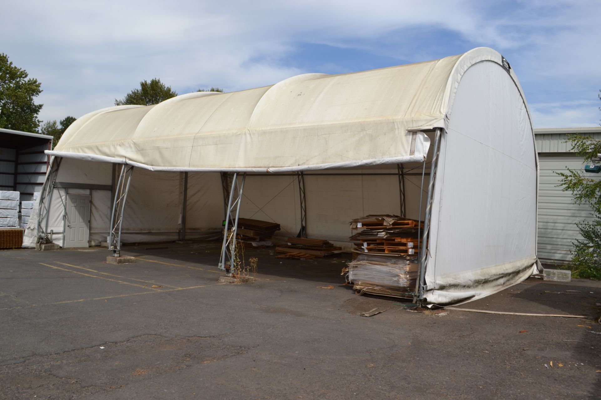 55' x 30' x 18' Tall Portable Galvanized Framed Building