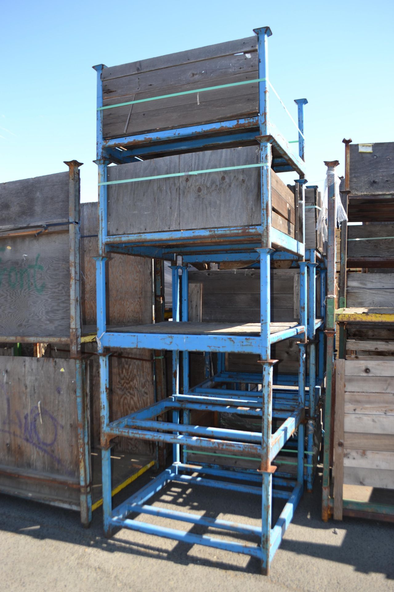 4' x 4' Short Steel Frame Stacking Bin