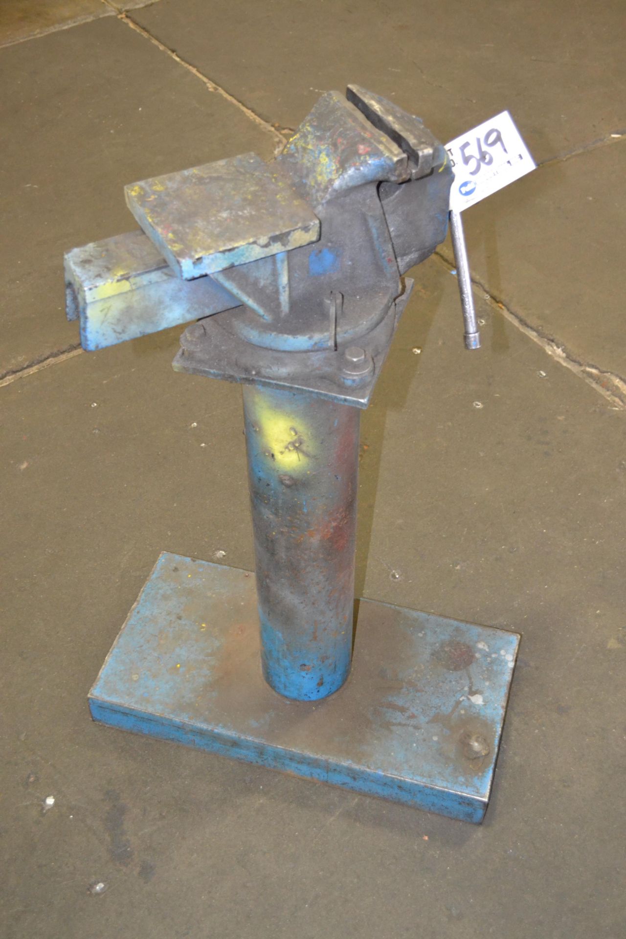 6" Swivel Base Vise on Stand