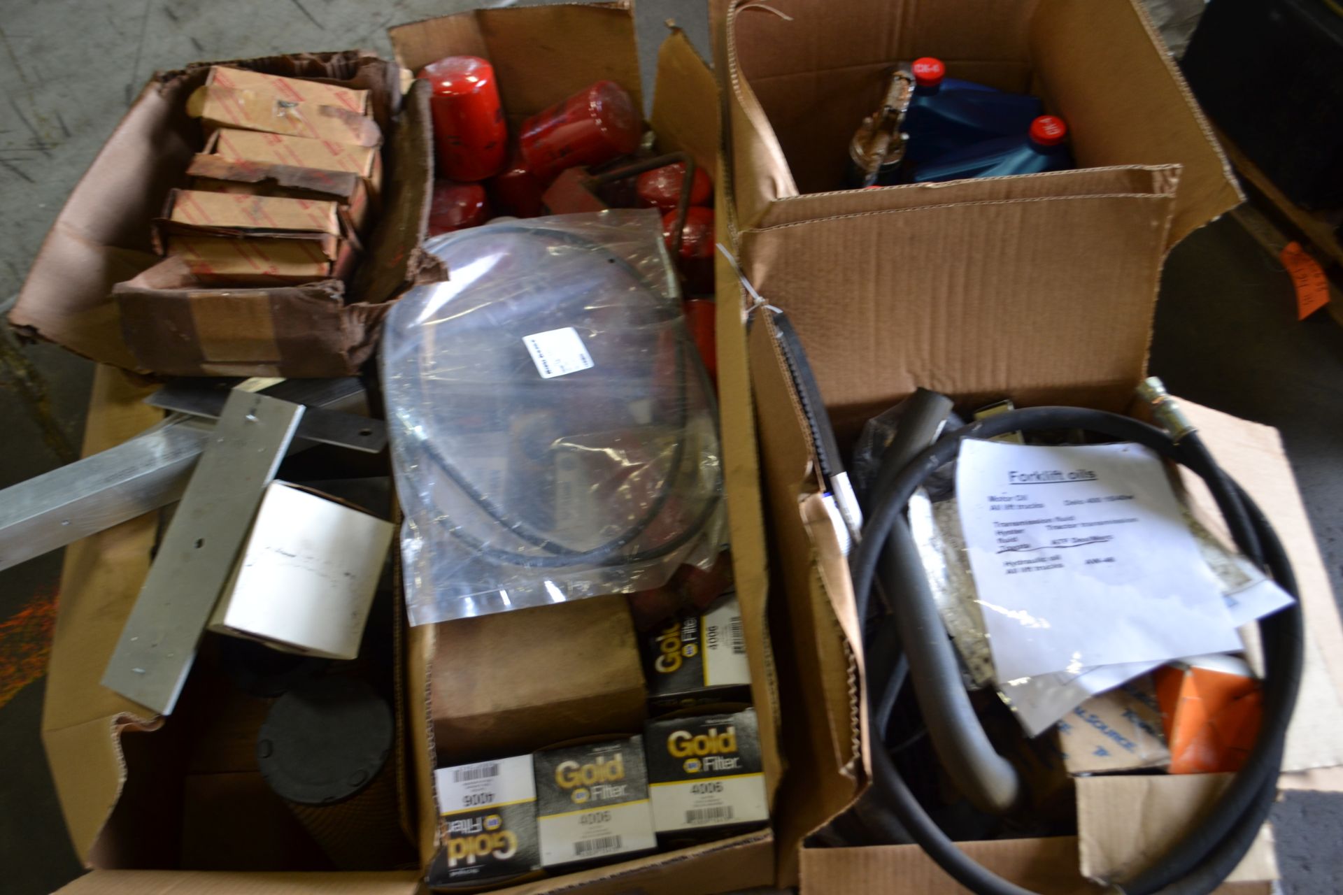 Assorted Forklift Parts, fluids, filters - Image 2 of 2