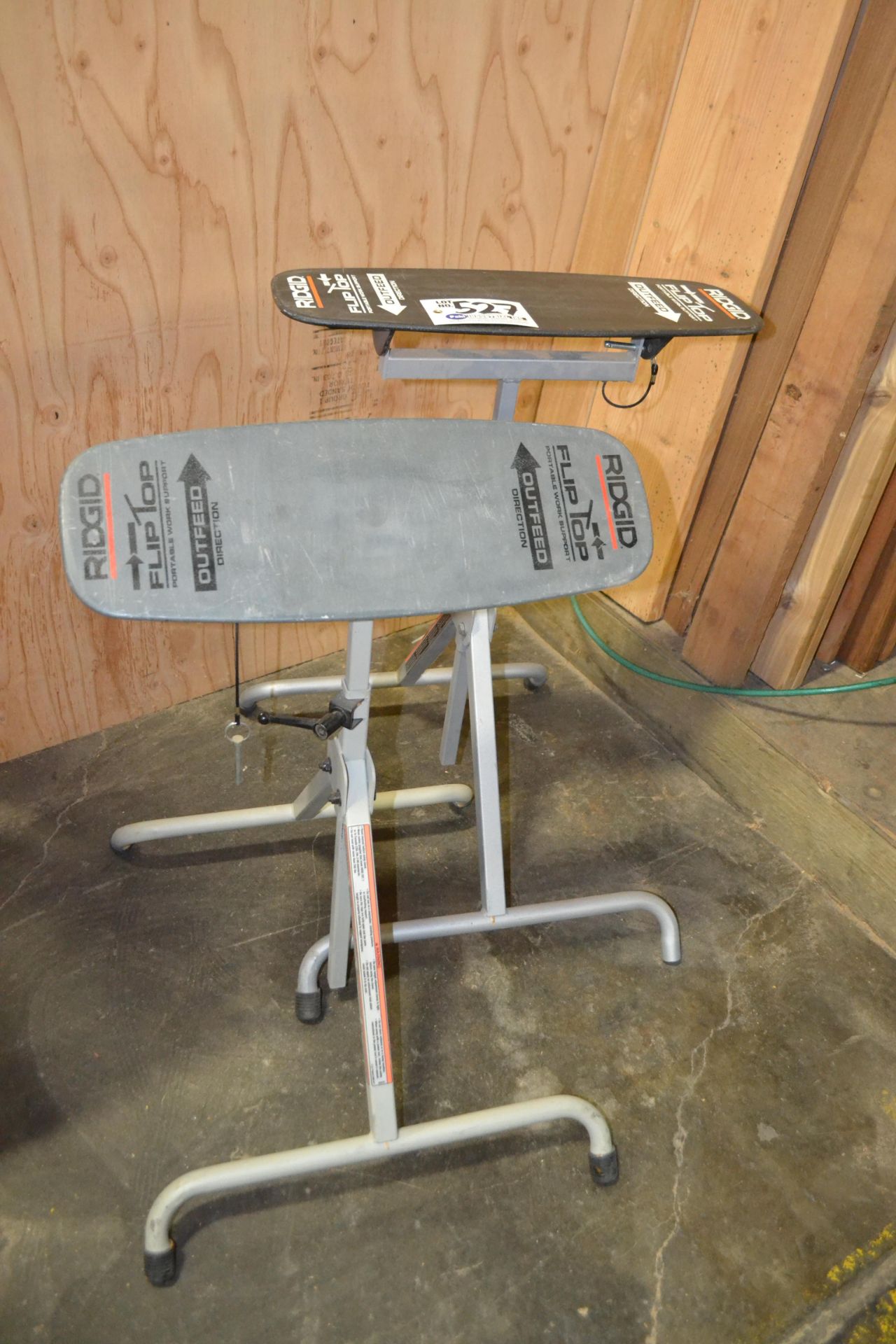 (2) Ridgid Flip Top Portable work supports