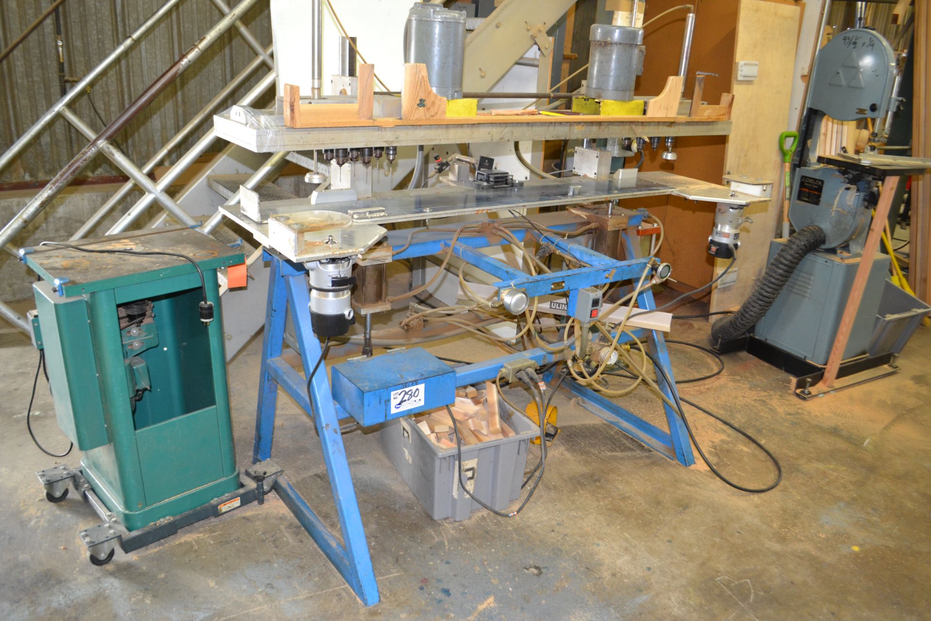 Shop Made Header Drilling and Router Station