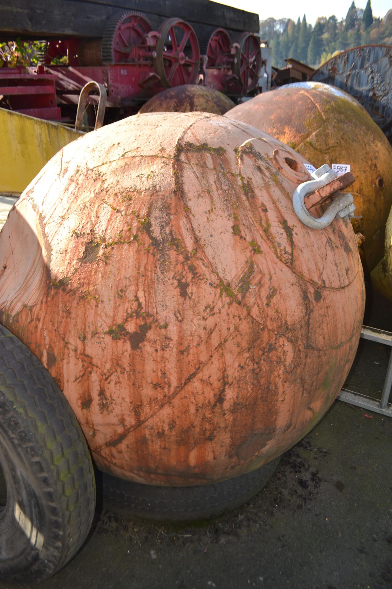 (2) 58" Steel Crown Buoys