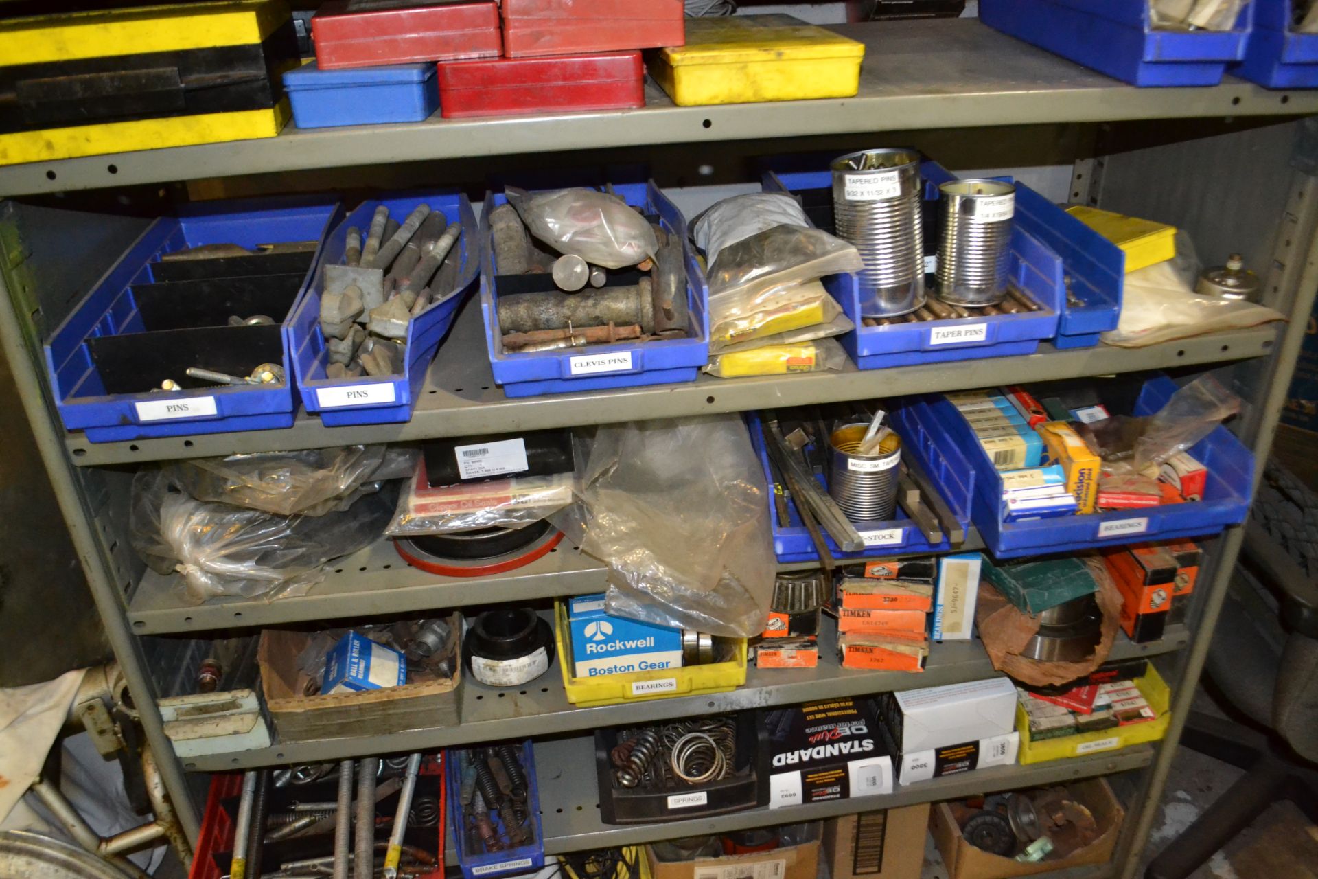 Assorted Pins, Bearings, Coils etc on shelving - Image 3 of 4