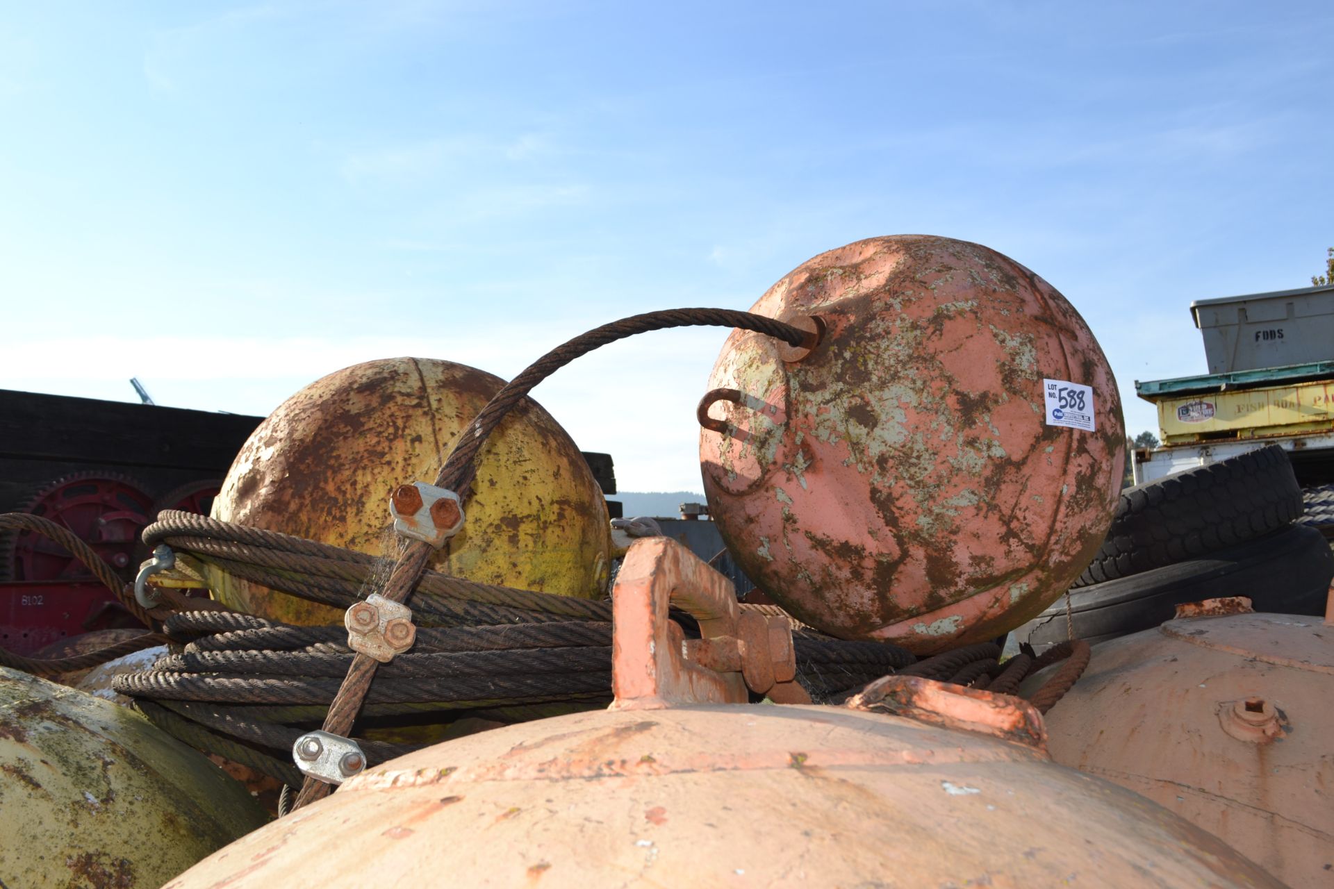 Approx (16) 28" Steel Crown Buoys