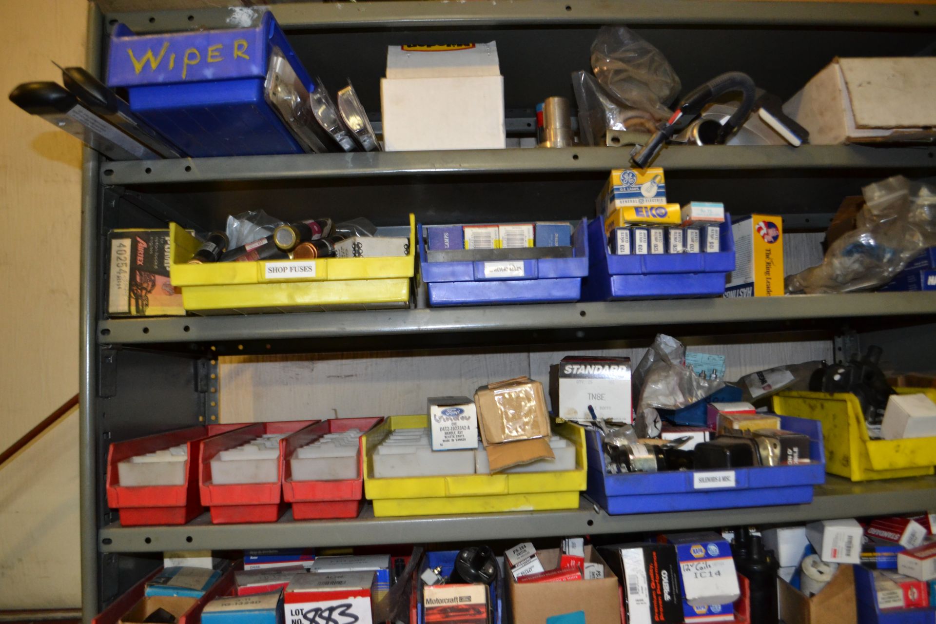 Assorted Pins, Bearings, Coils etc on shelving - Image 2 of 4