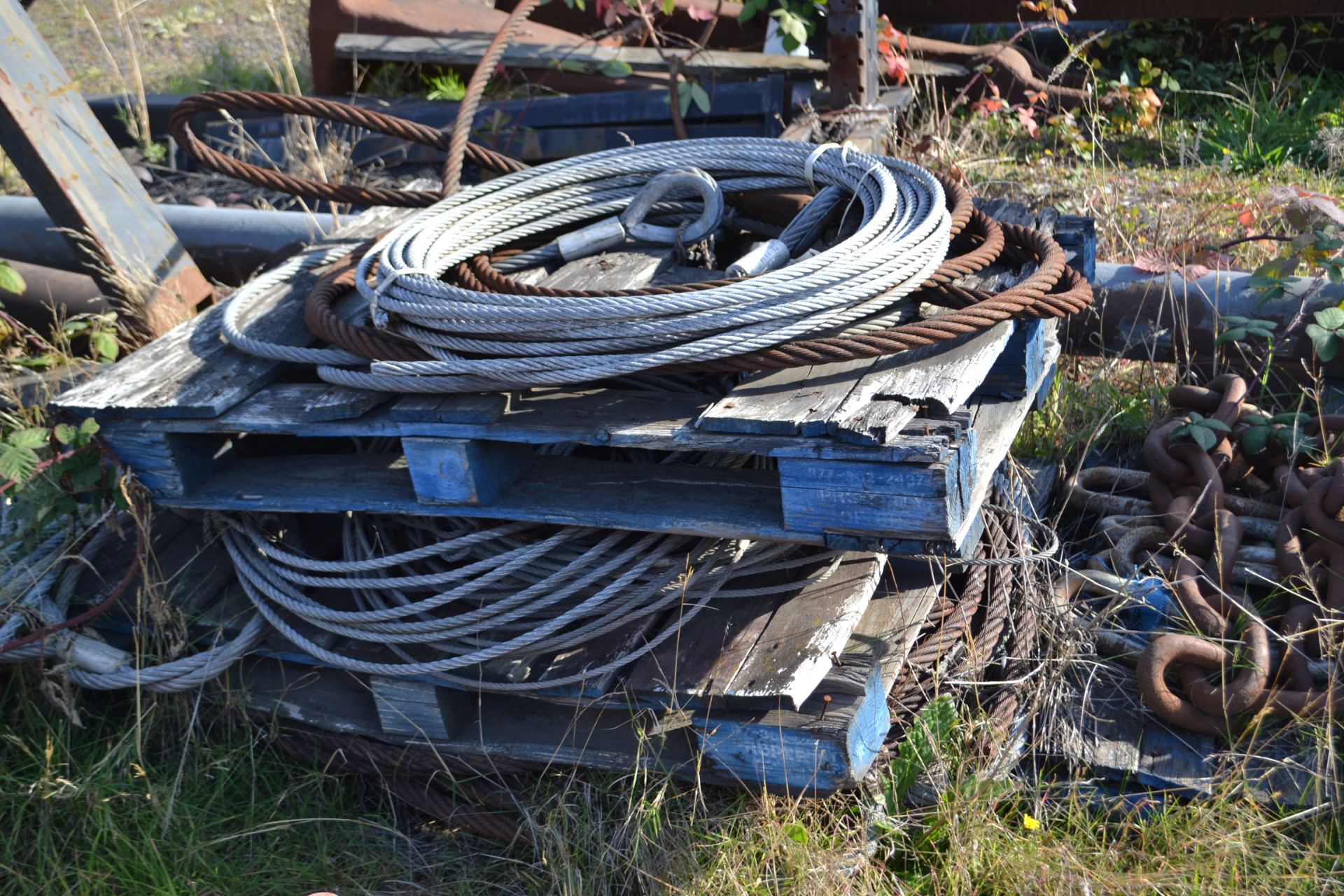 Assorted size/length wire rope on pallets - Image 2 of 2