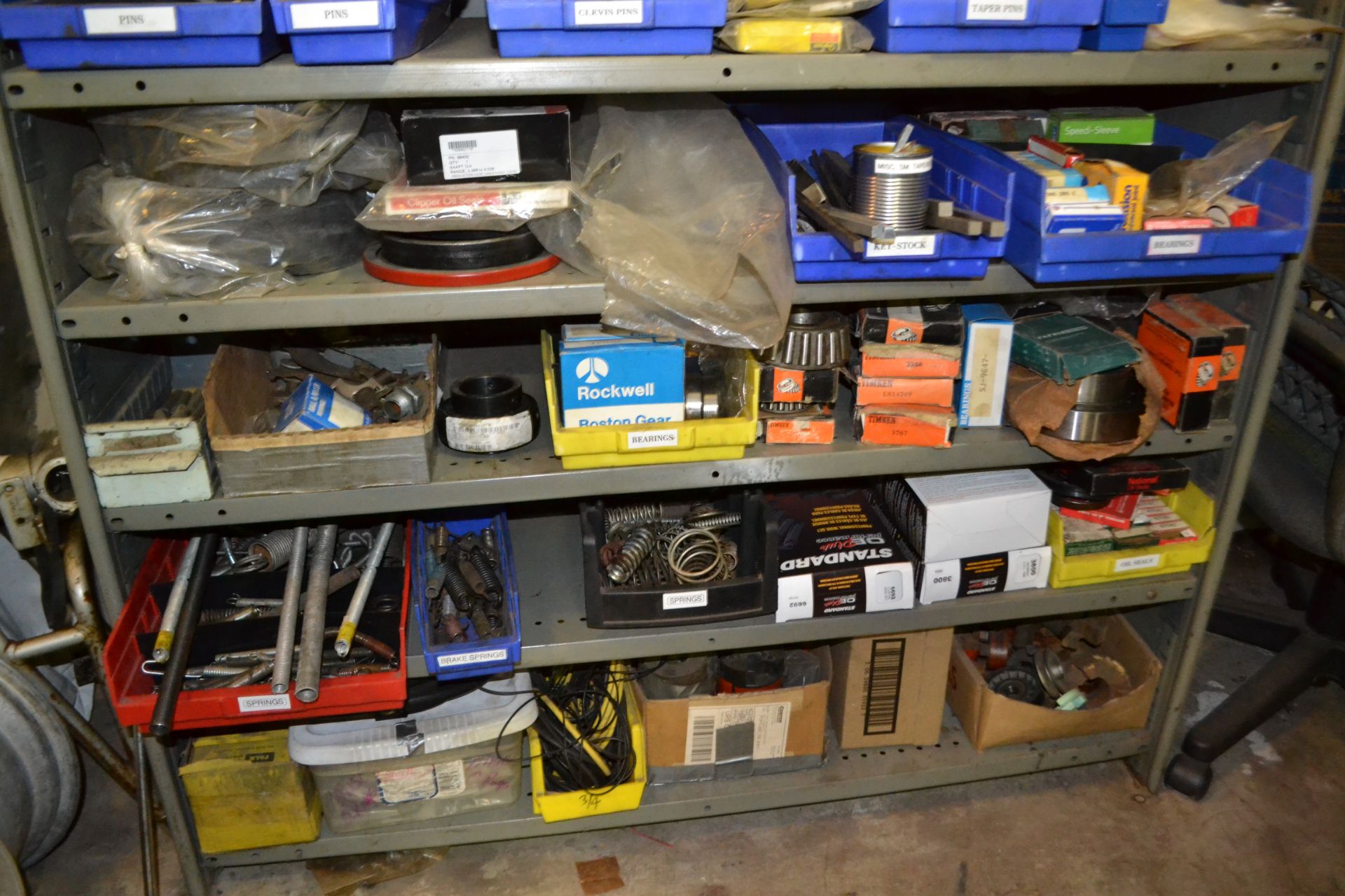 Assorted Pins, Bearings, Coils etc on shelving - Image 4 of 4