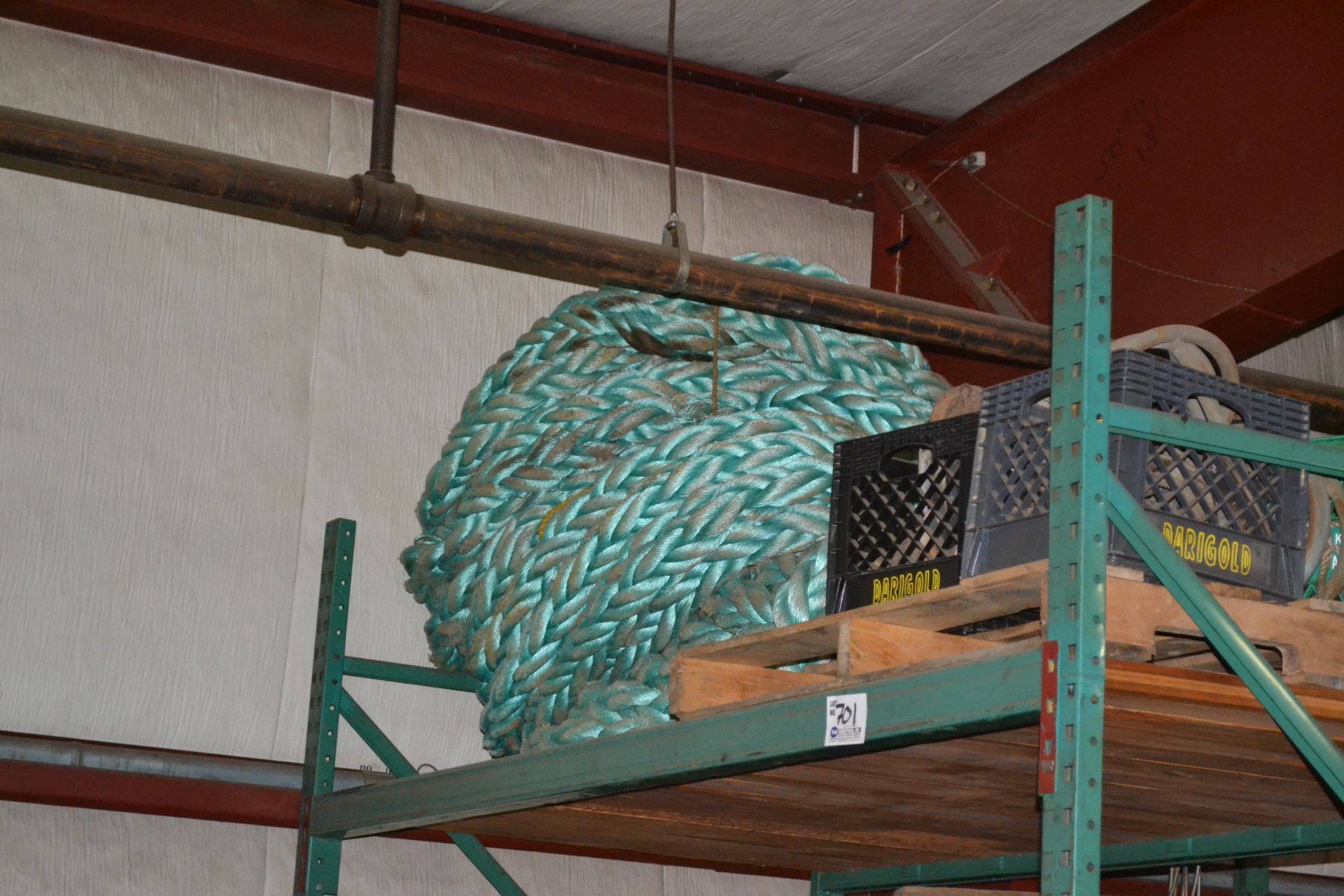Blue Steel 3" Rope Coil on Pallet approx 600'