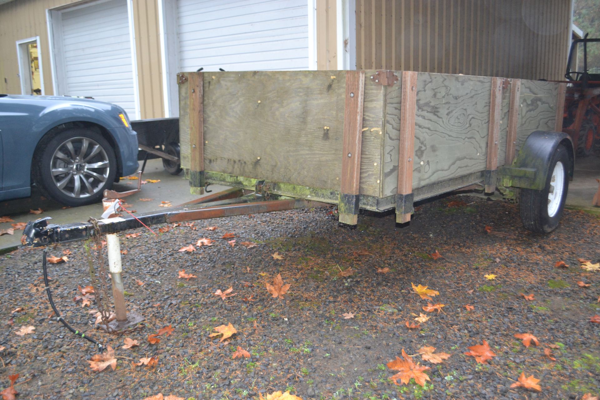 Spring Valley Model 510T 10' Single Axle Flatbed Trailer with Side Panels - Image 2 of 4