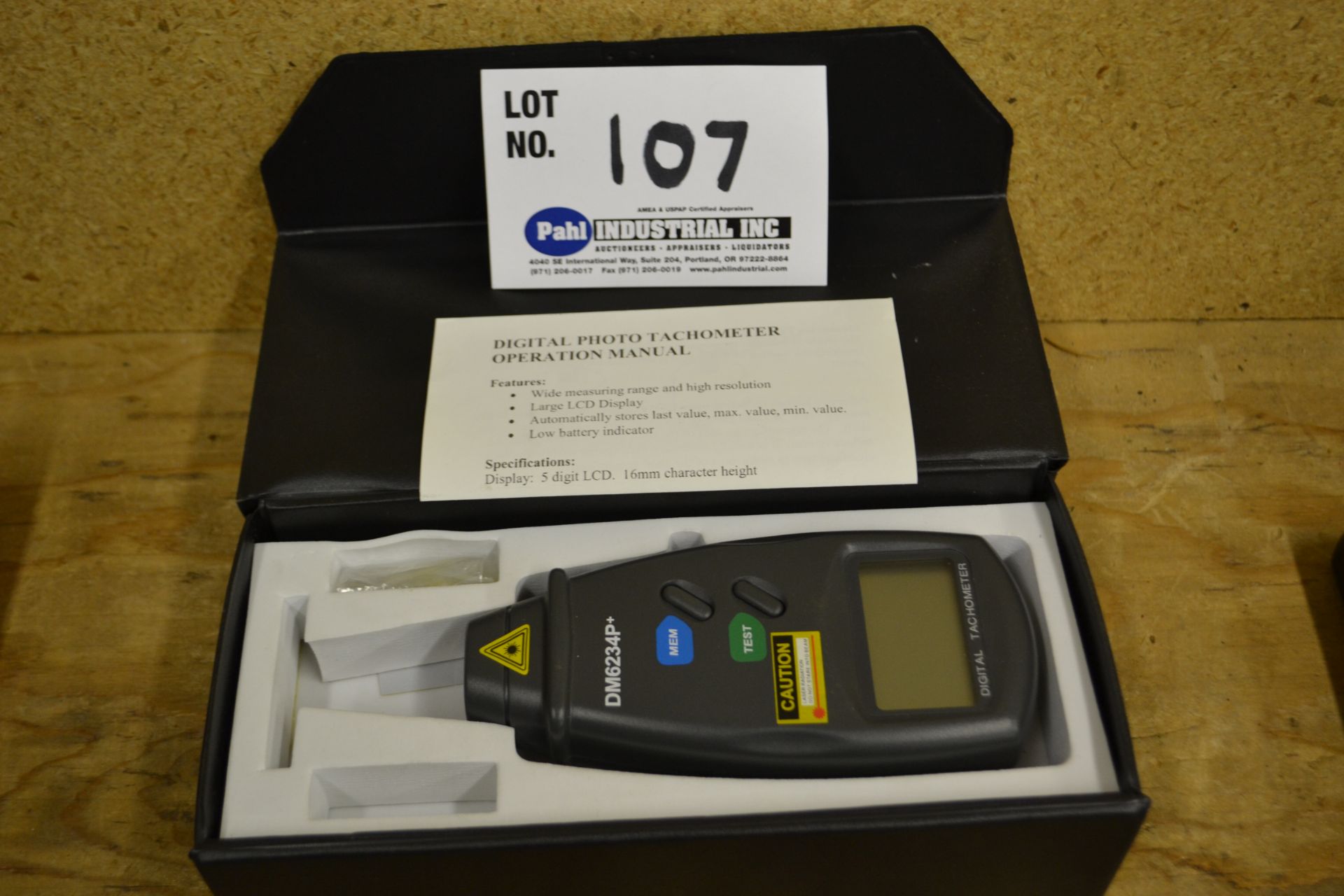 DM6234P+ Digital Tachometer